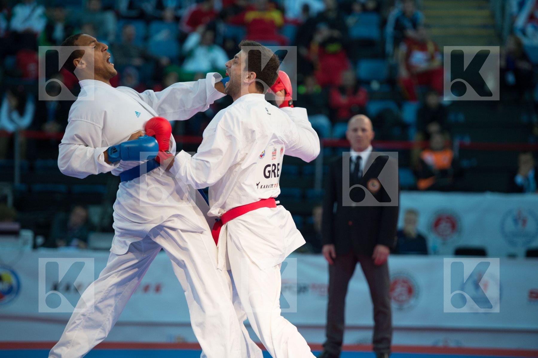 +84 kg bronze match Germany Greece Horne Jonathan kumite male Ma