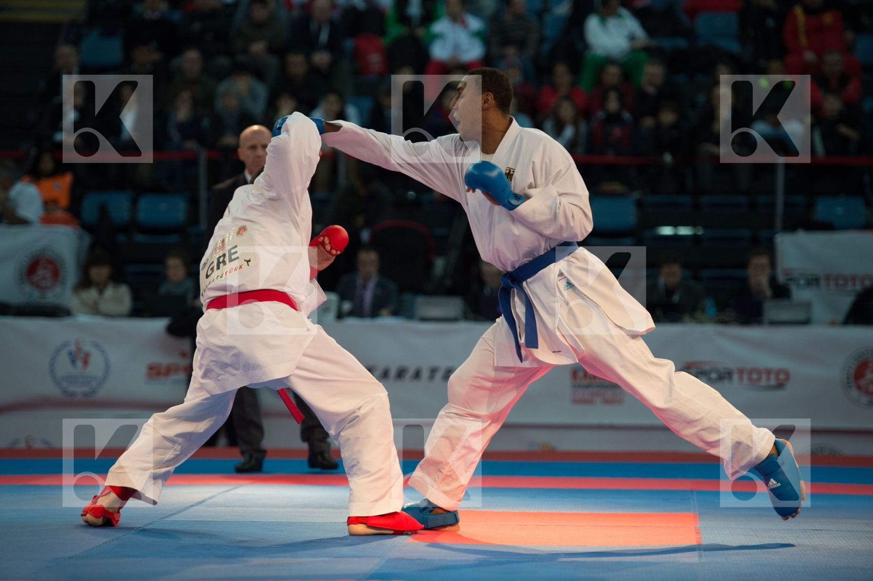 +84 kg bronze match Germany Greece Horne Jonathan kumite male Ma