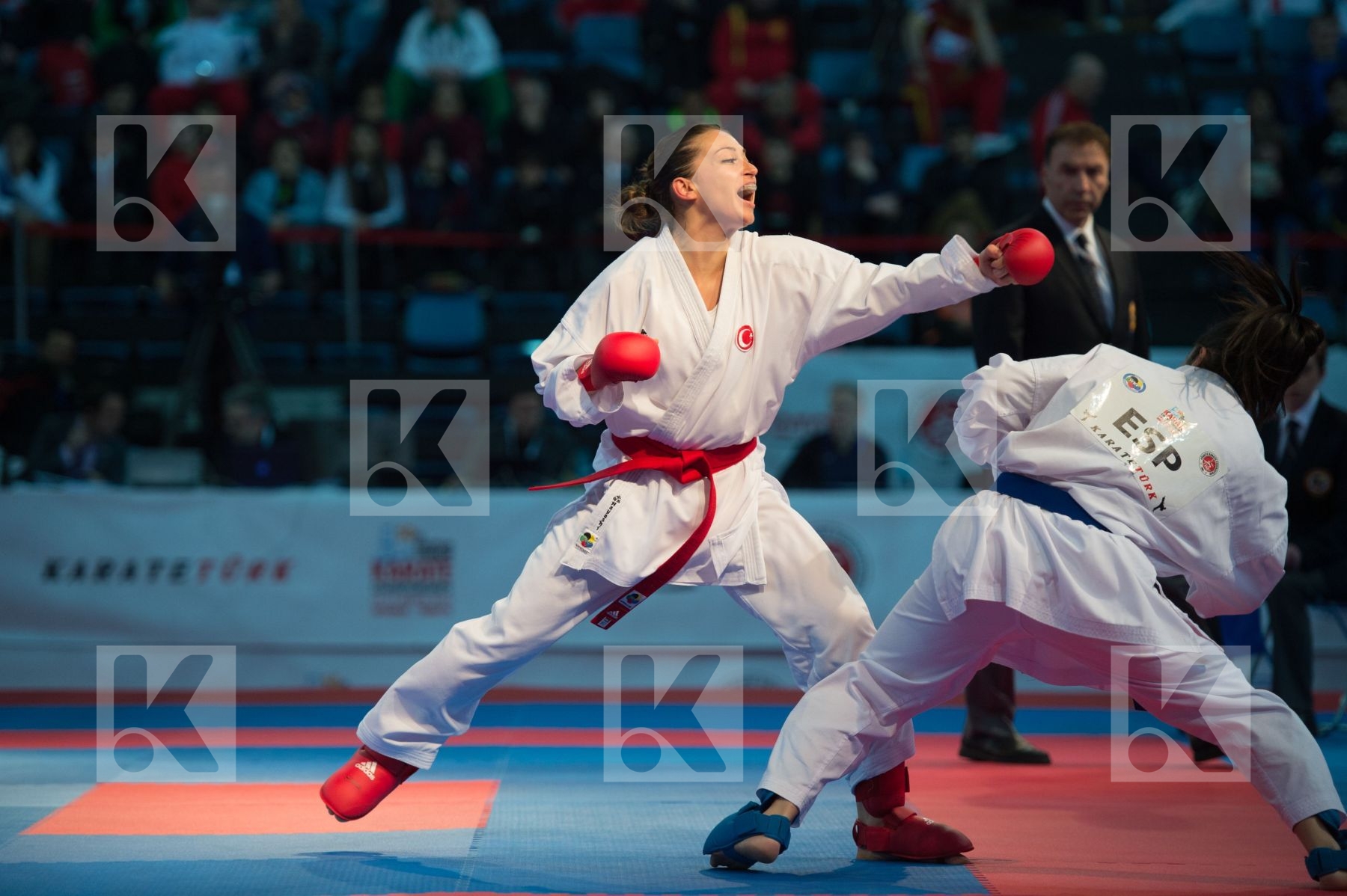-68 kg bronze match Burucu Hafsa Seyda female kumite Spain Turke