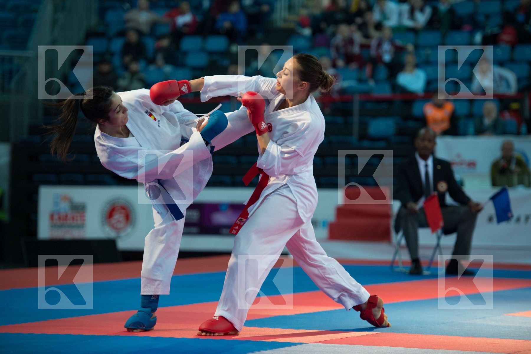 -68 kg bronze match Burucu Hafsa Seyda female kumite Spain Turke
