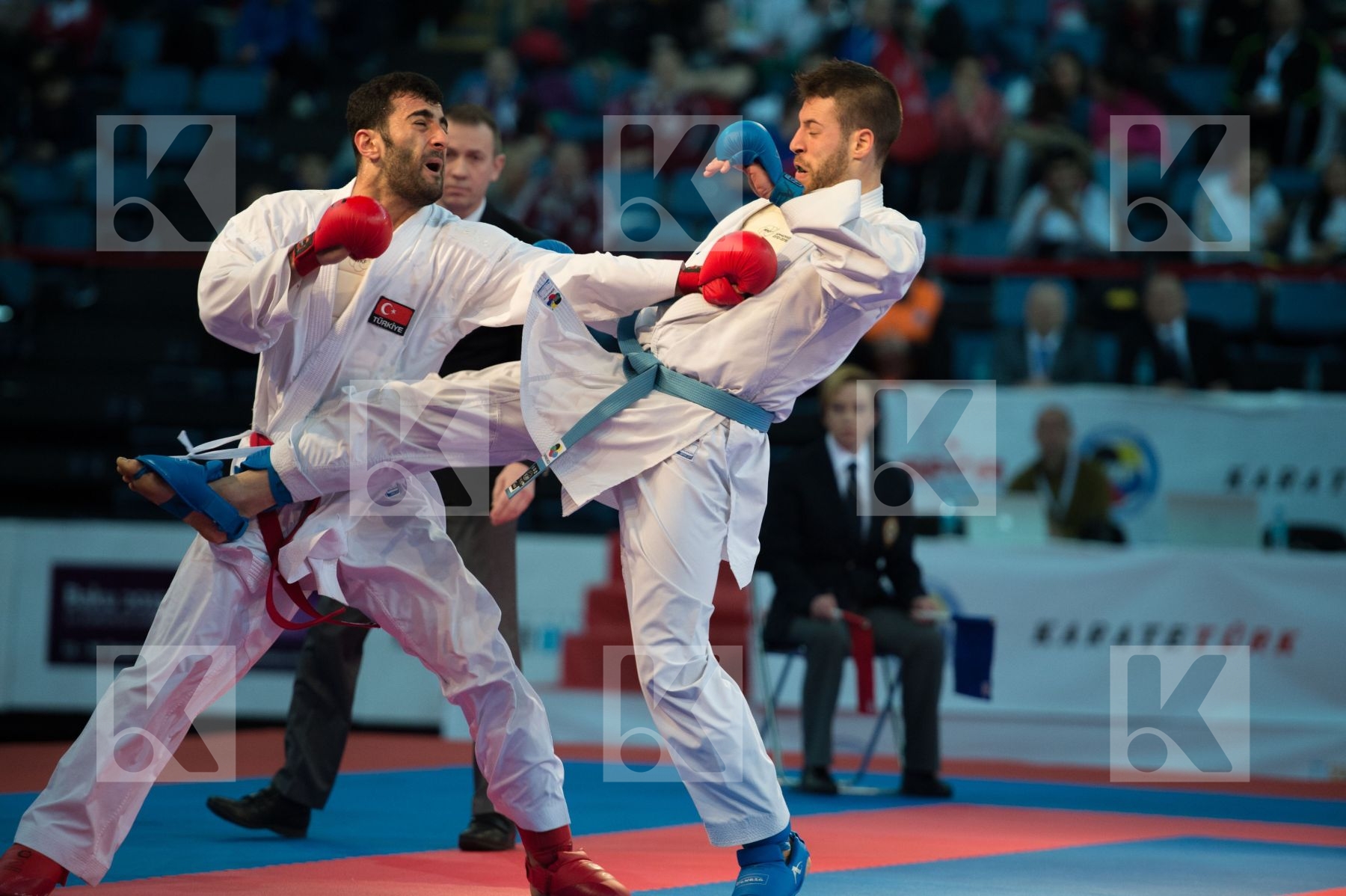 -84 kg Aktas Ugur bronze match Greece kumite male Turkey Tzanos