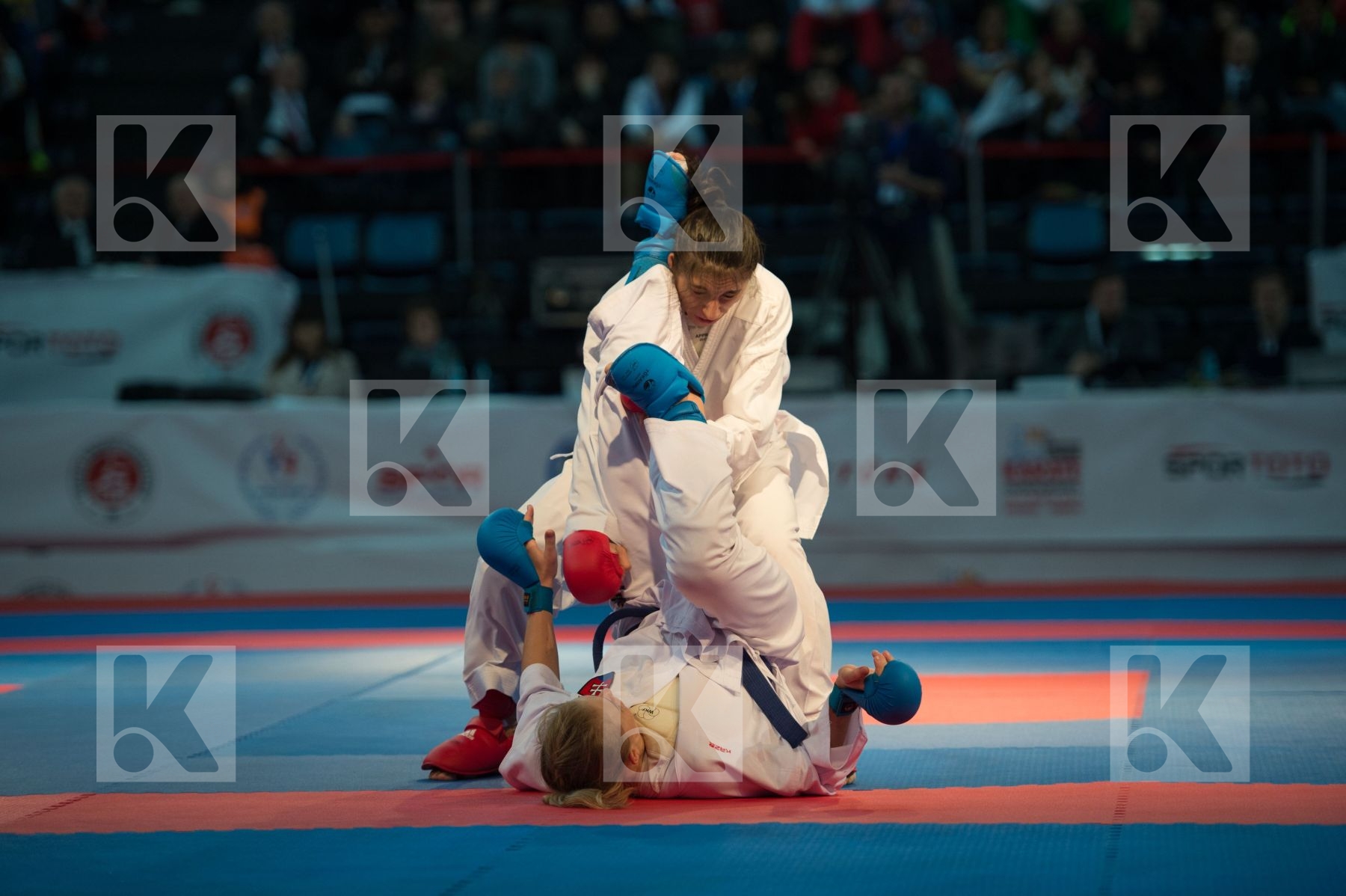 -61 kg bronze match Coban Merve female kumite Slovakia Suchankov