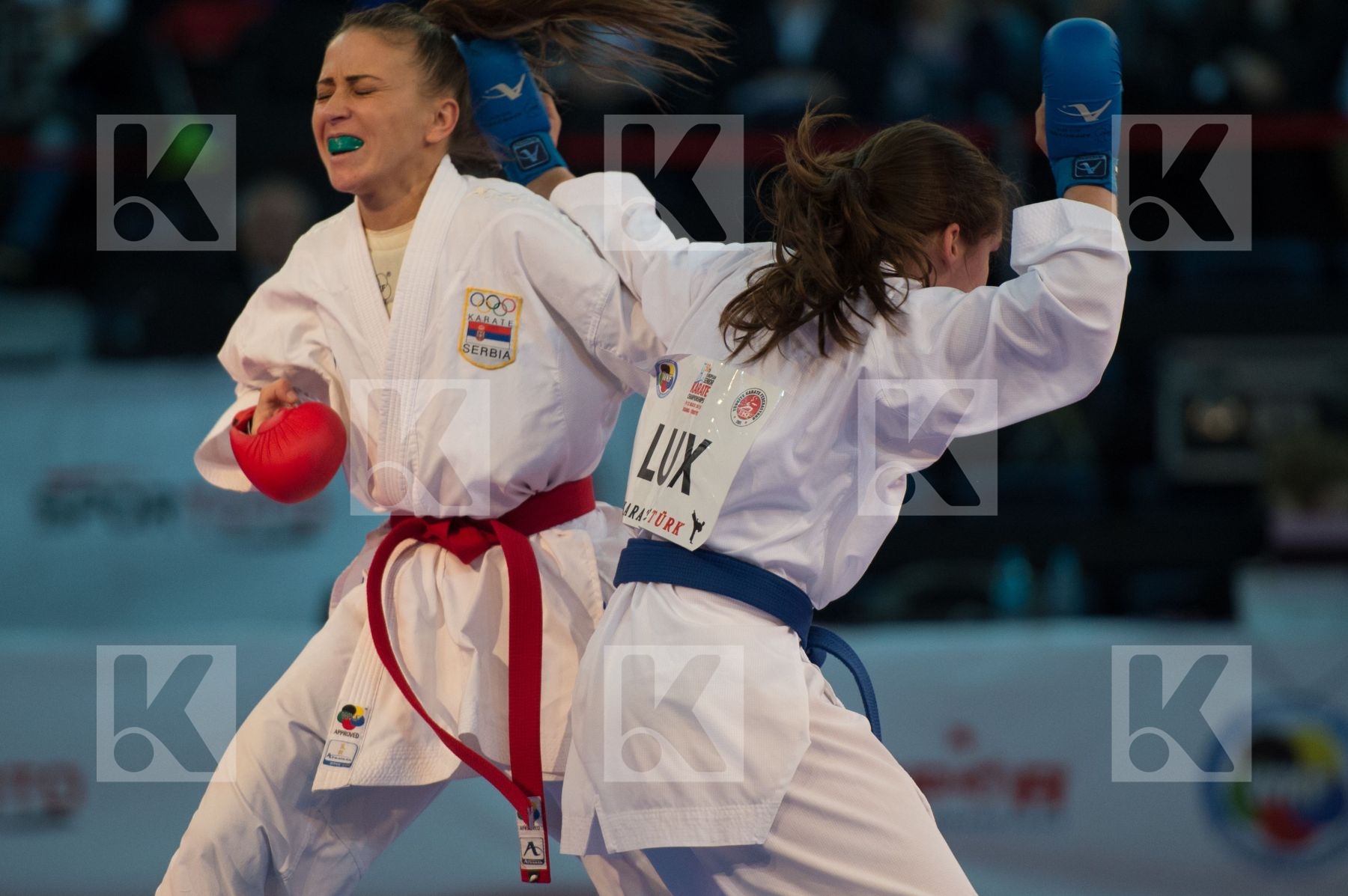 -55 kg Arandjelovic Branka bronze match female finals kumite Lux