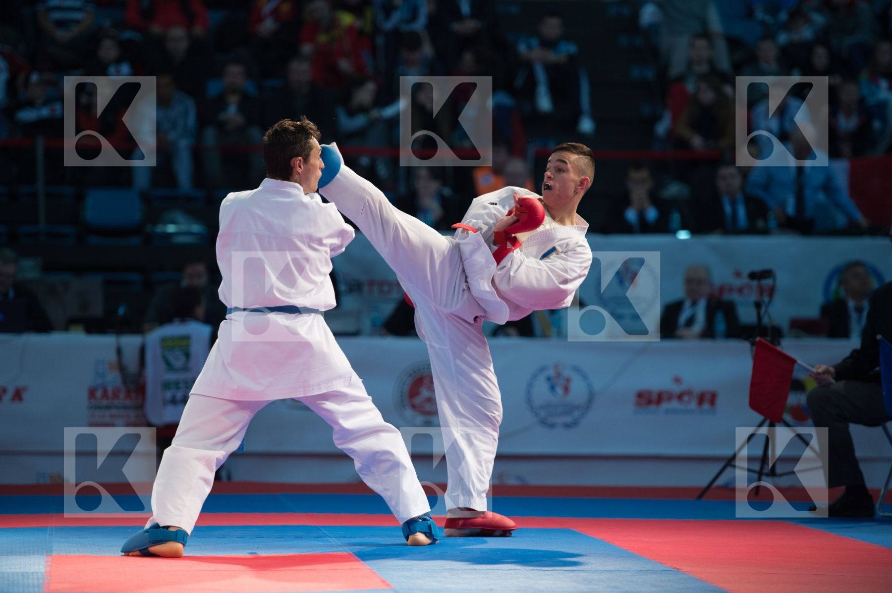 -67 kg bronze match Dacosta Steven France kumite Rasero Ruiz Man