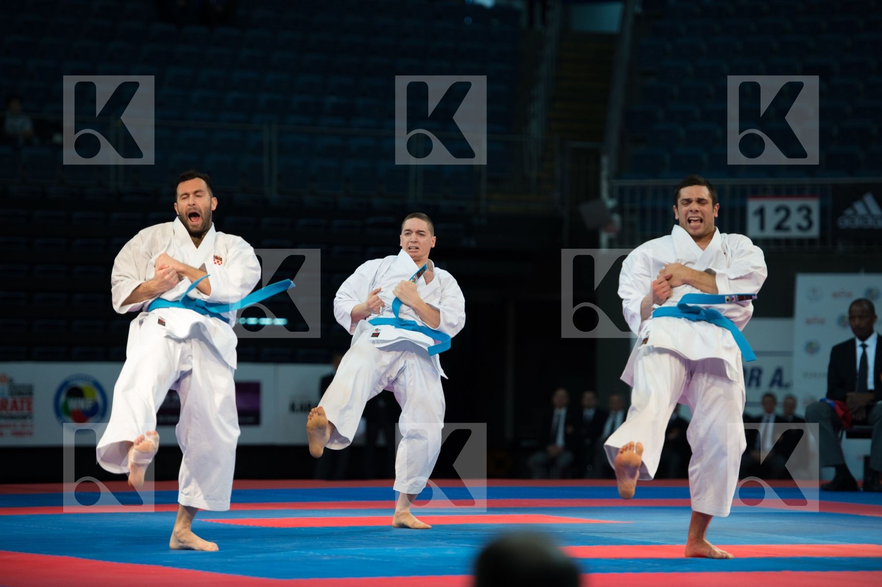 bronze match Croatia finals kata male team