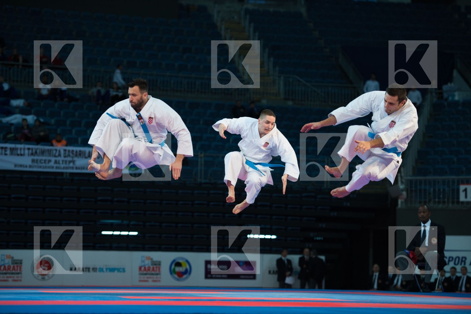 bronze match Croatia finals kata male team