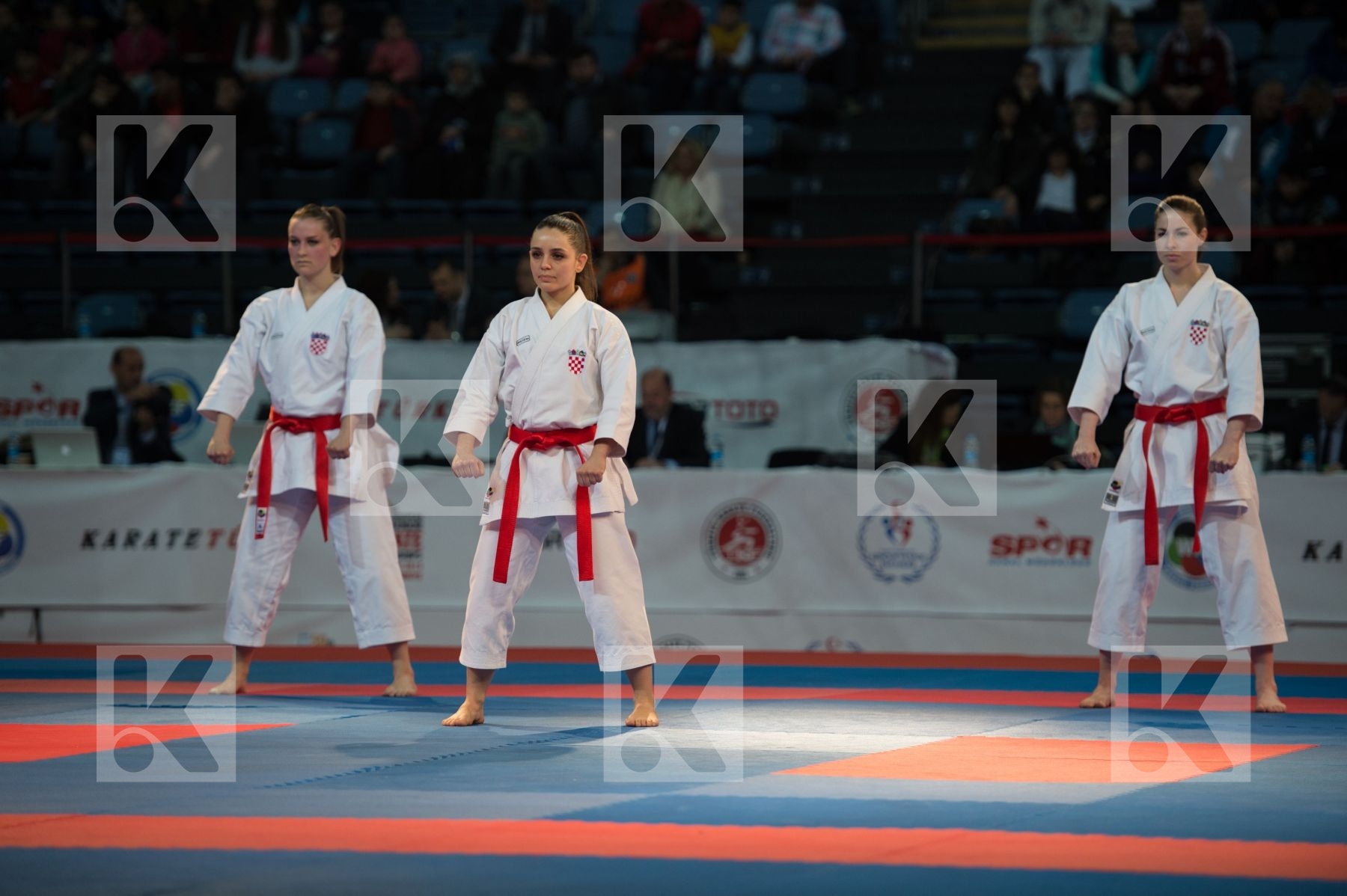 bronze match Croatia female finals kata team