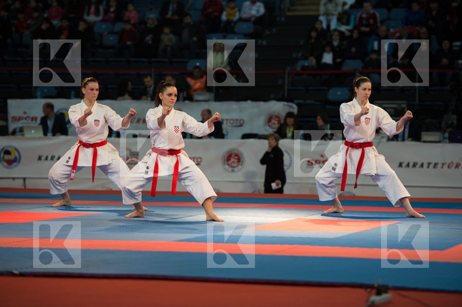 bronze match Croatia female finals kata team