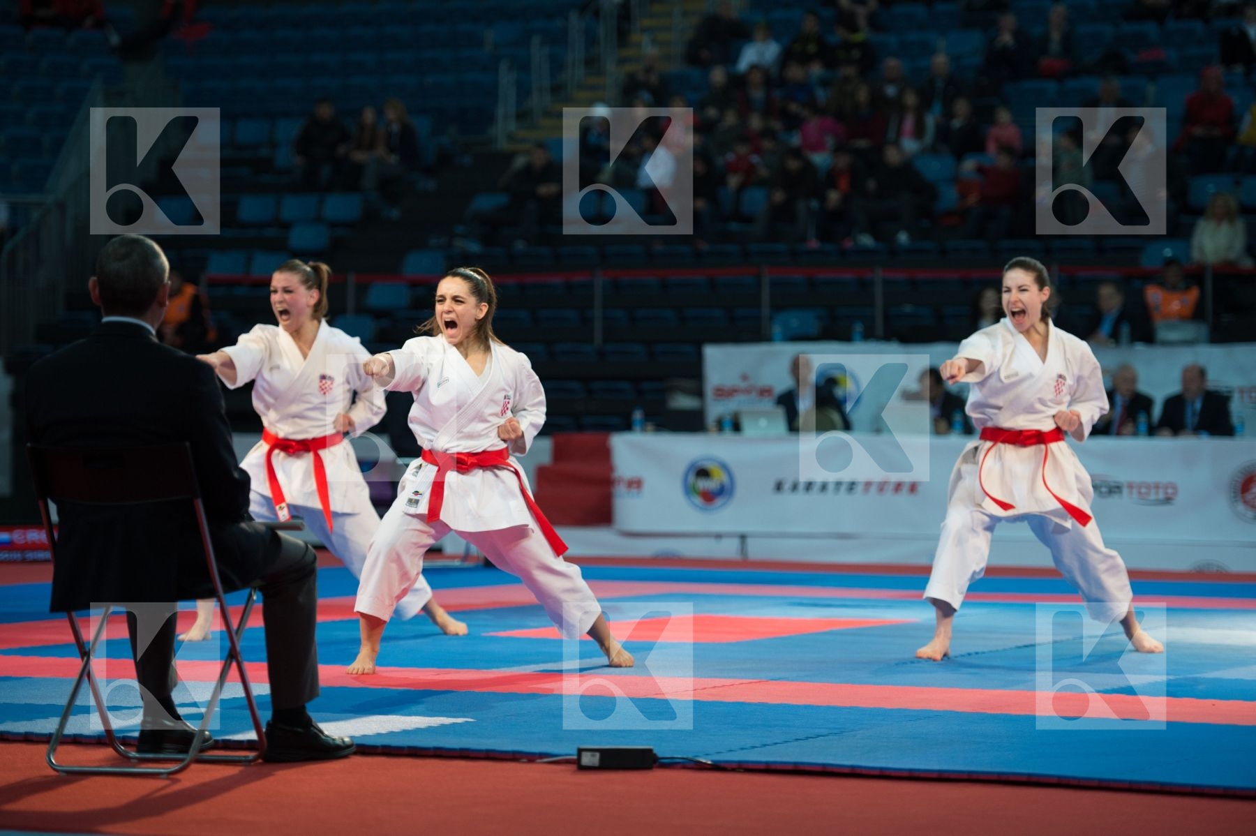 bronze match Croatia female finals kata team