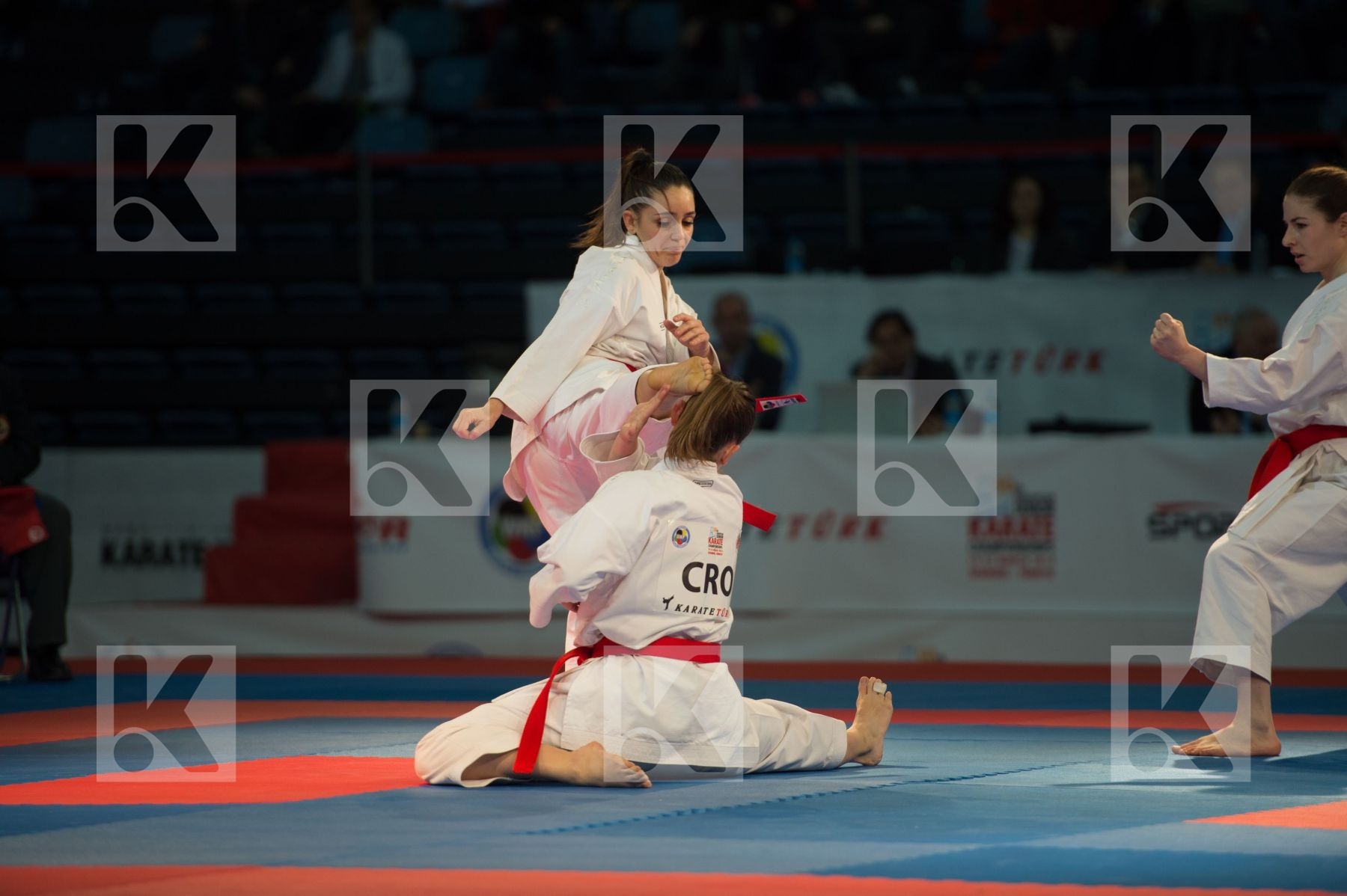bronze match Croatia female finals kata team