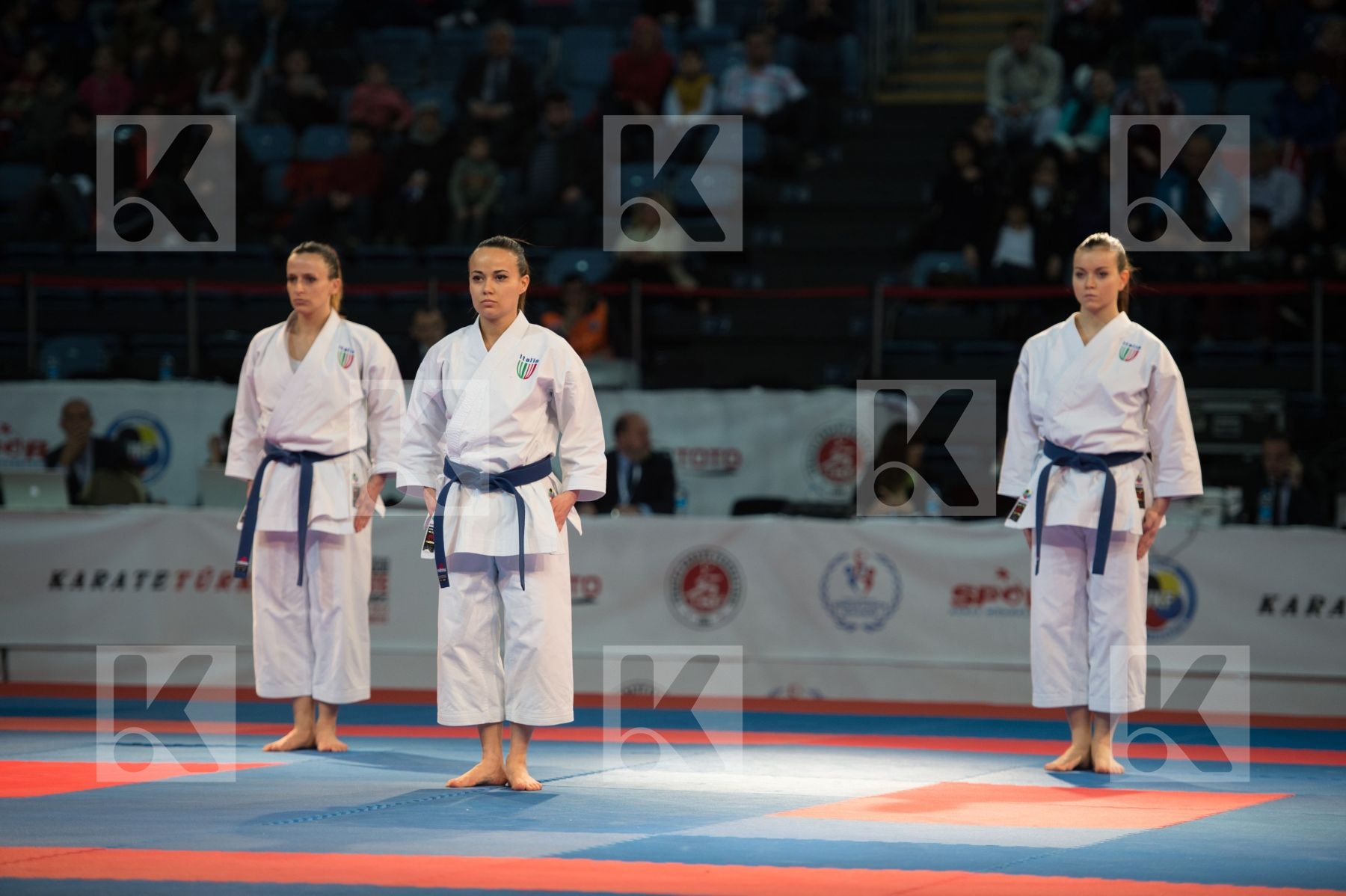 bronze match female finals Italy kata team