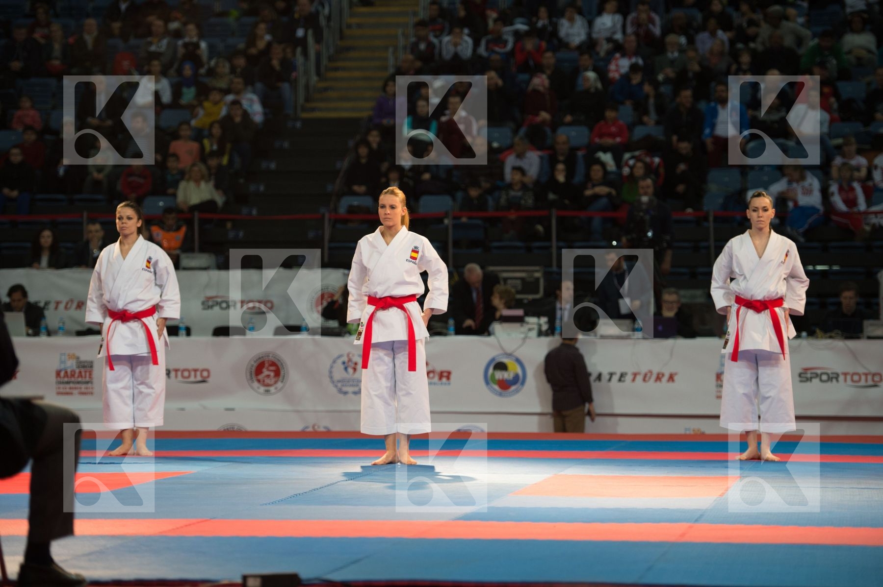 bronze match female finals kata Spain team