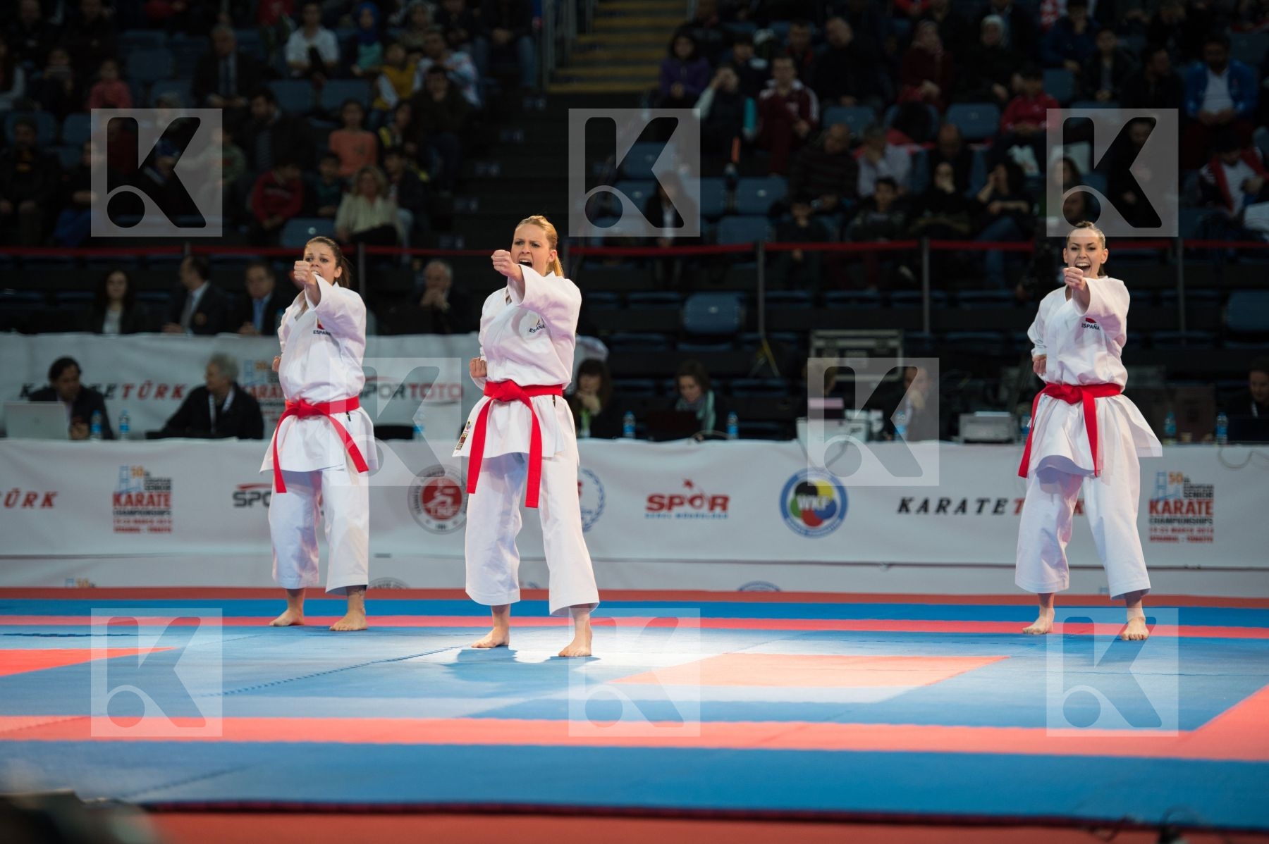 bronze match female finals kata Spain team
