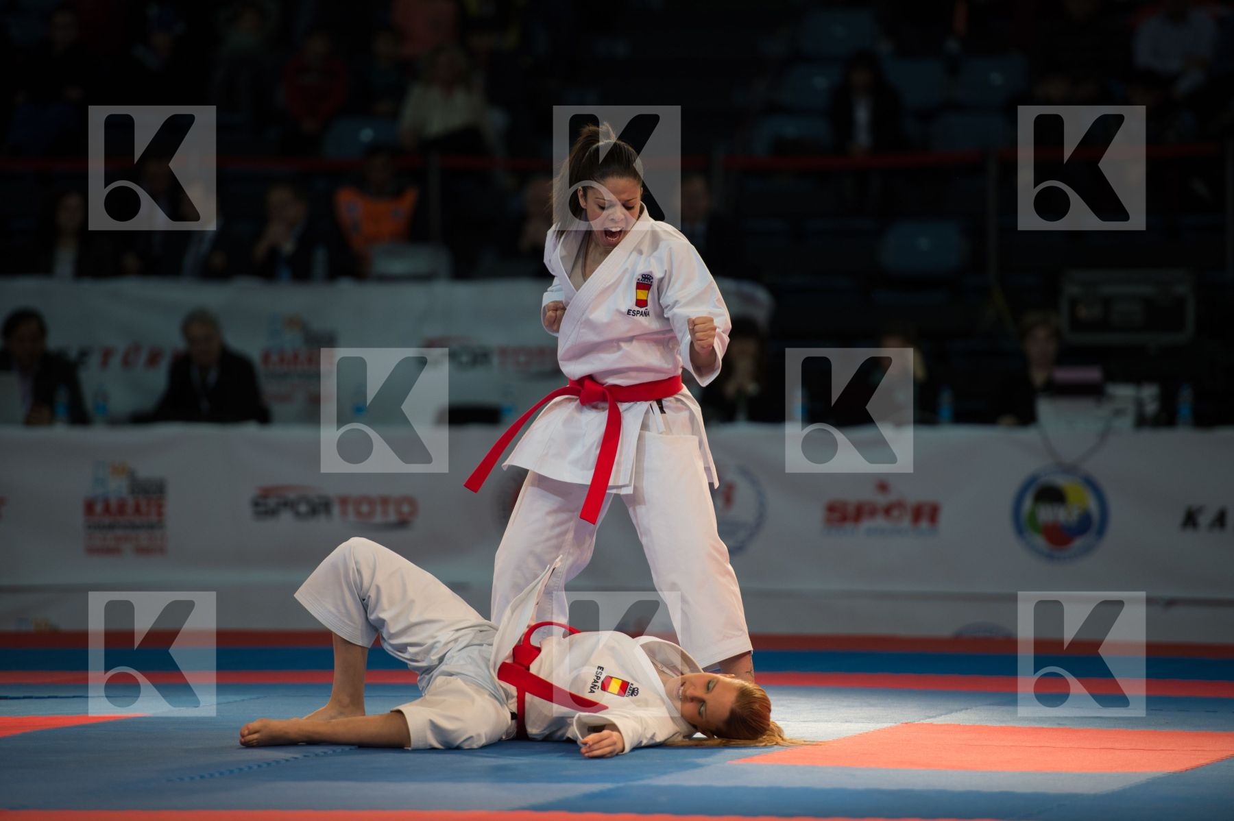 bronze match female finals kata Spain team