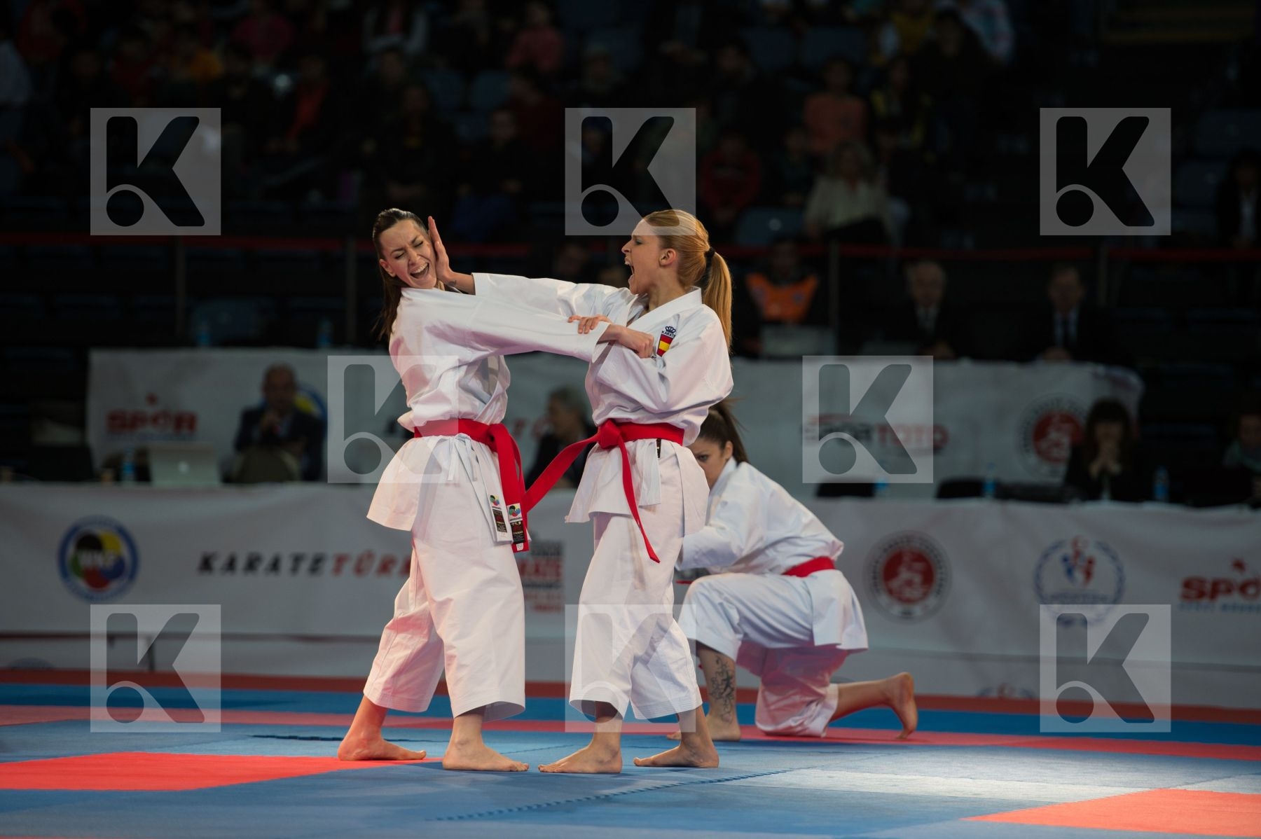 bronze match female finals kata Spain team
