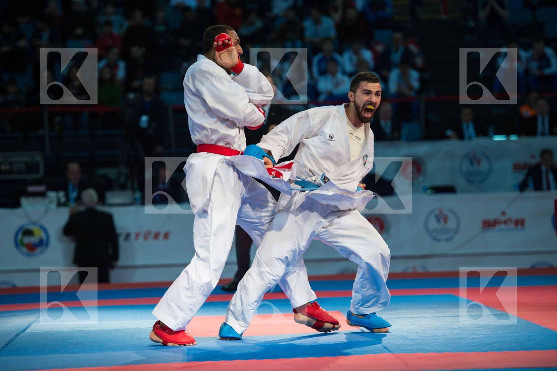 Azerbaijan bronze match Germany kumite male team top