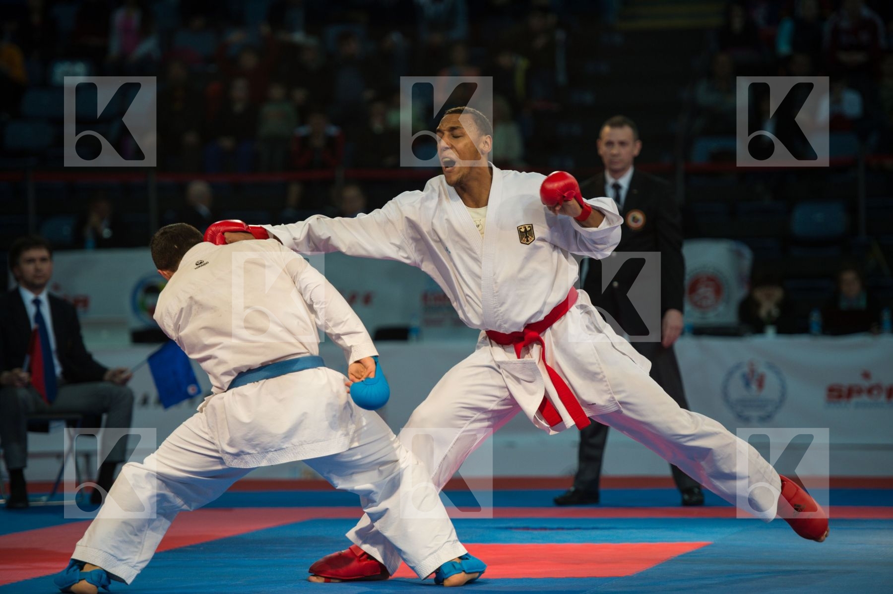 Azerbaijan bronze match Germany Horne Jonathan kumite male team
