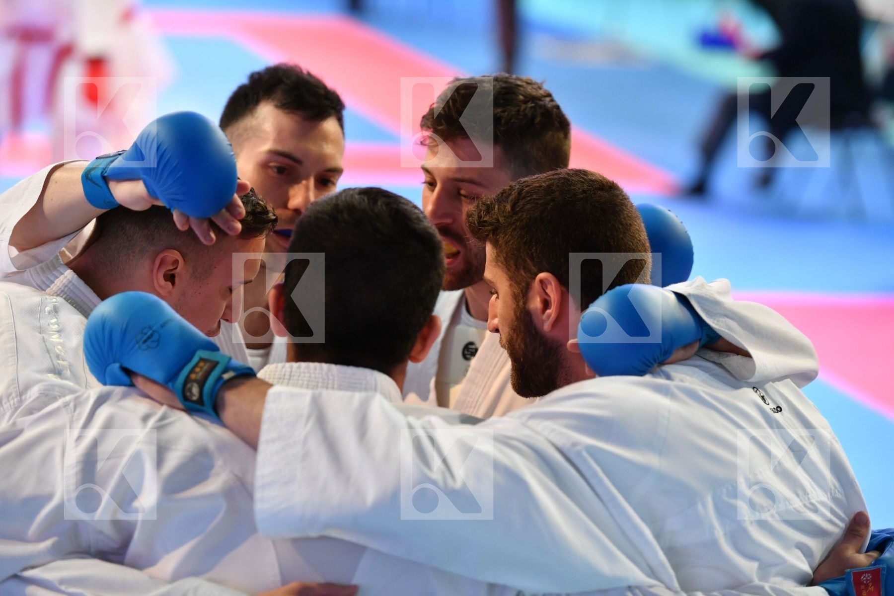 group Male team kumite motivation