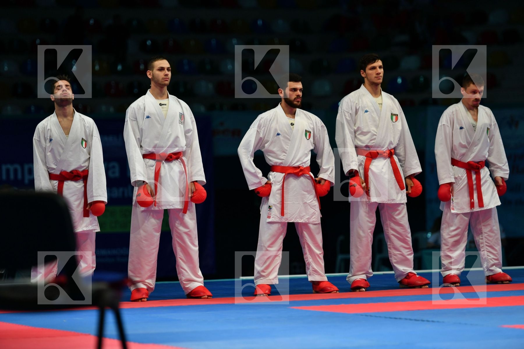 Croatia Croatia Croatia Italy Italy Italy Male team kumite