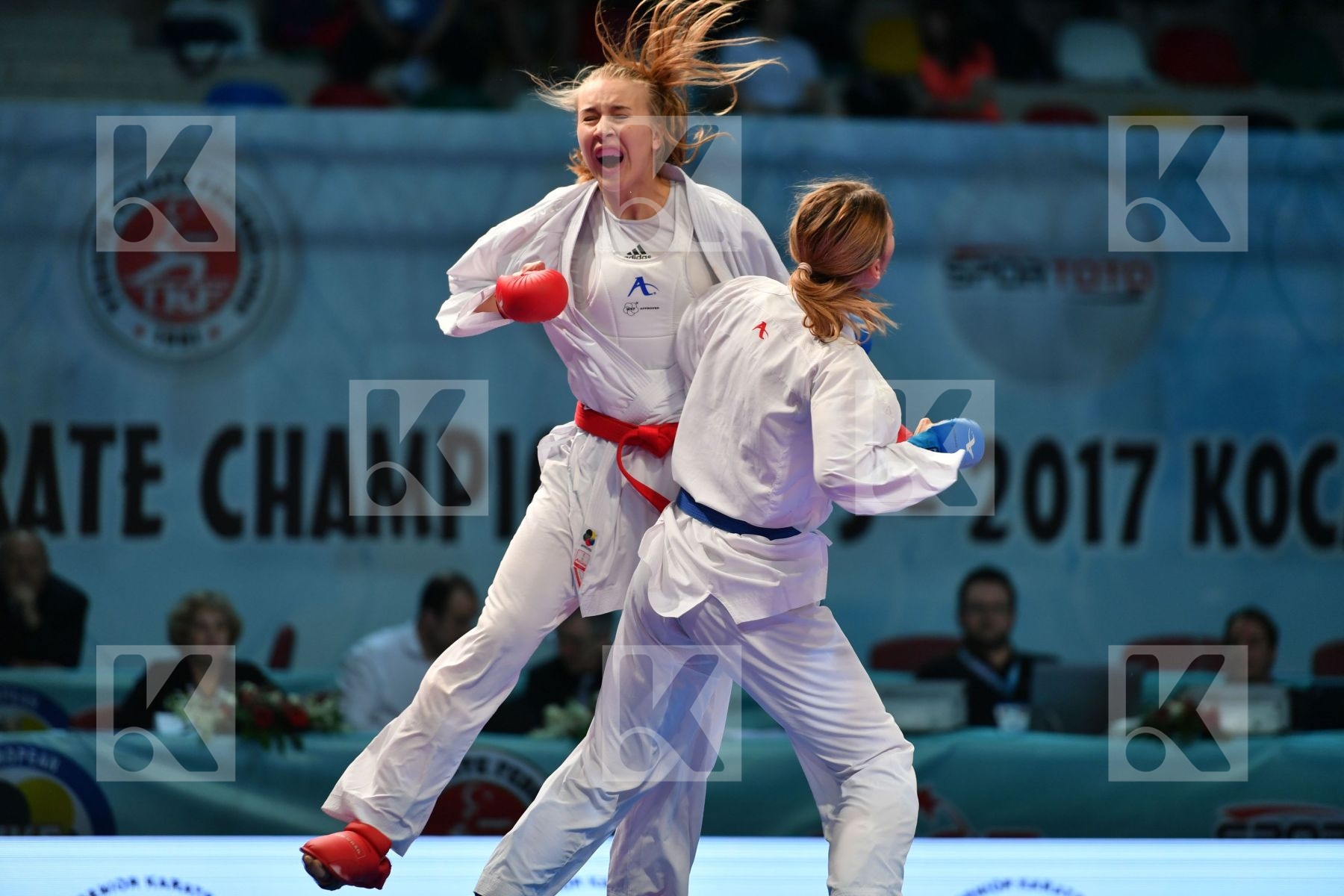 Female kumite 68+ kg Russian federation Slovakia Tatarova Domini