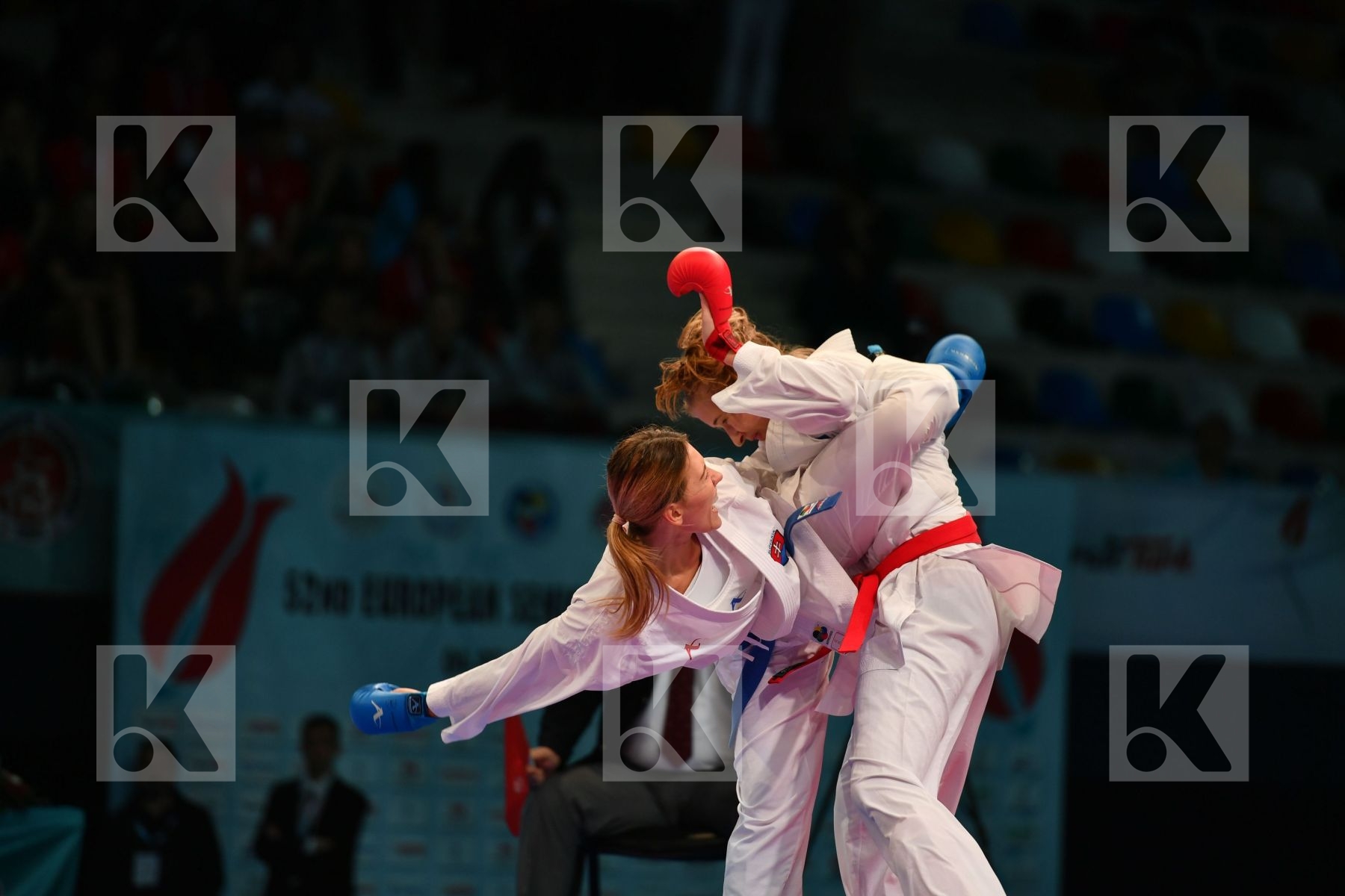 Female kumite 68+ kg Russian federation Slovakia Tatarova Domini