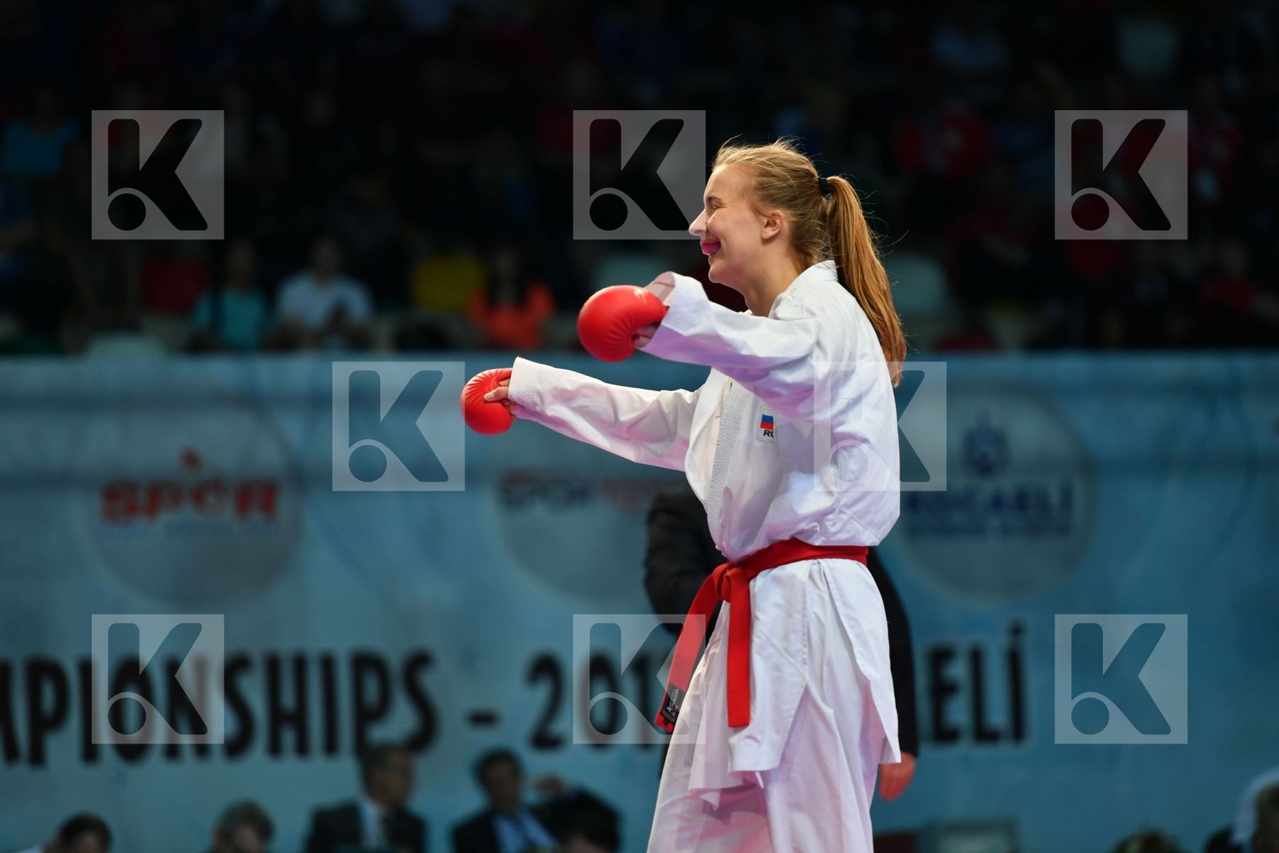 Female kumite 68+ kg Russian federation Slovakia Tatarova Domini