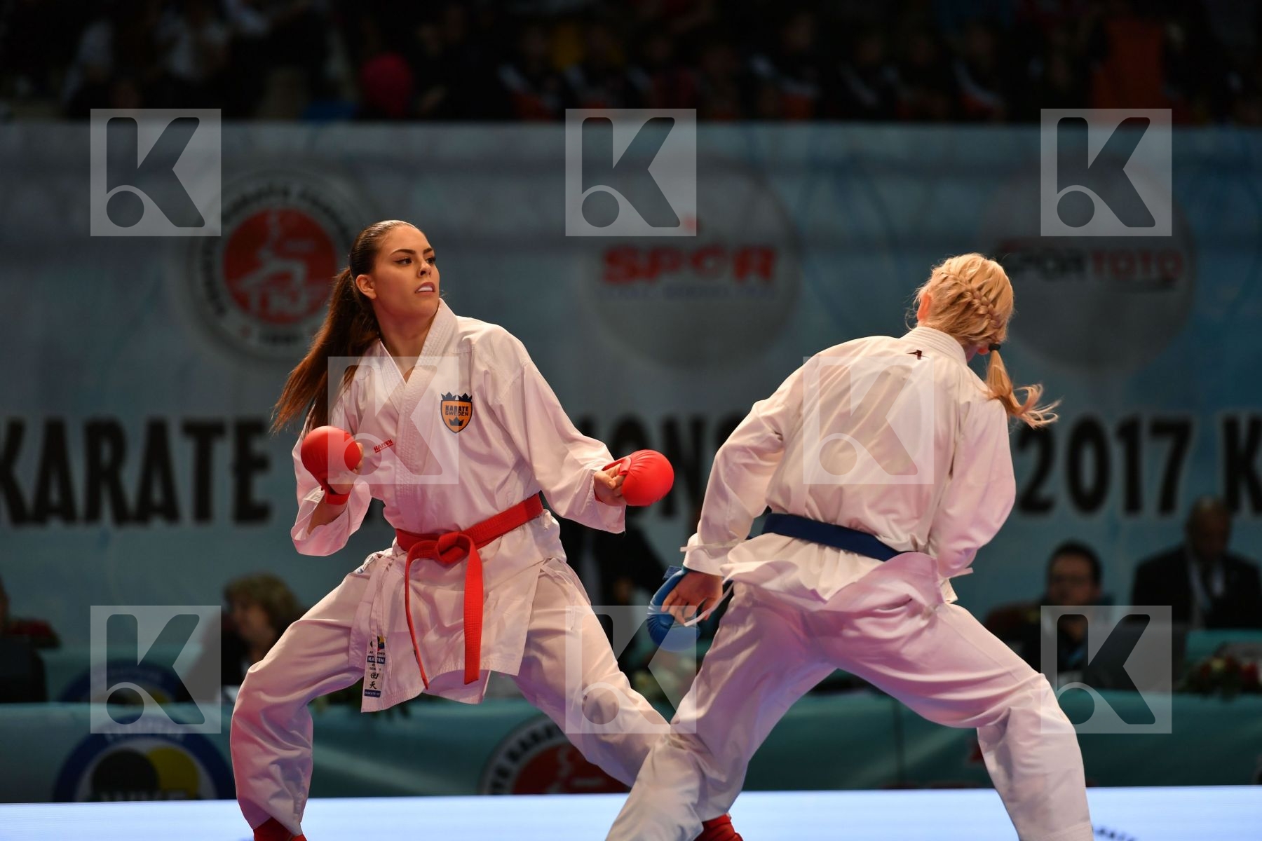 Female kumite -61 kg Haag Alexandra Serogina Anita Sweden Ukrain