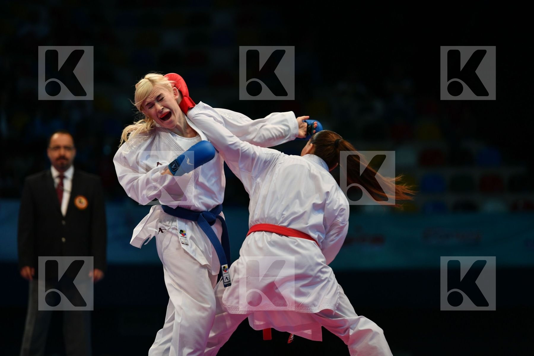 Female kumite -61 kg Haag Alexandra Serogina Anita Sweden Ukrain
