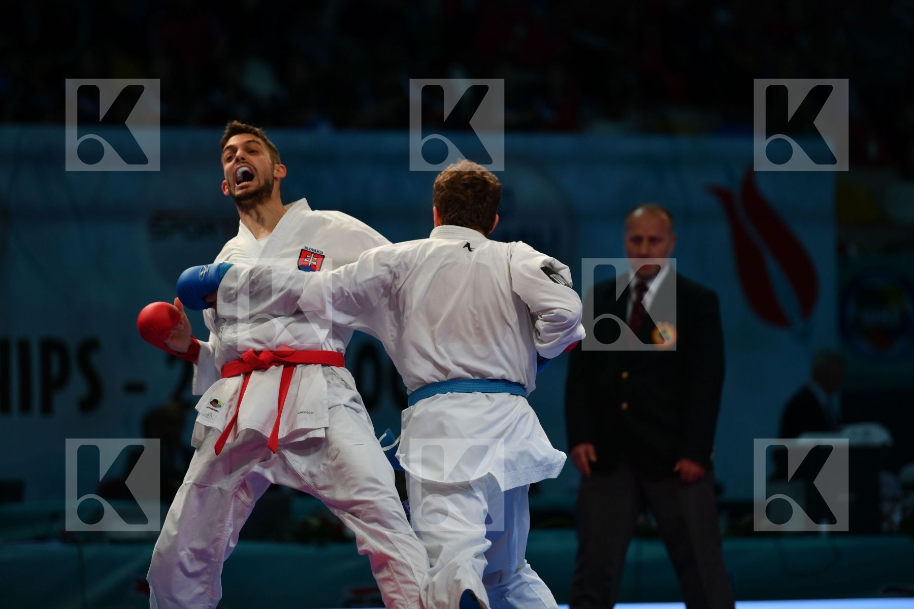 Harspataki Gabor Hungary Lieskovsky Matus Male kumite -75 kg Slo