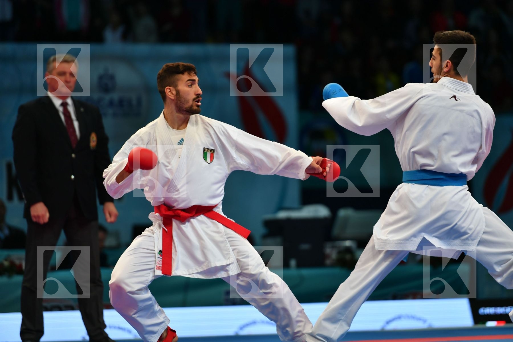 Crescenzo Angelo Italy Male kumite -60 kg Samdan Eray Turkey