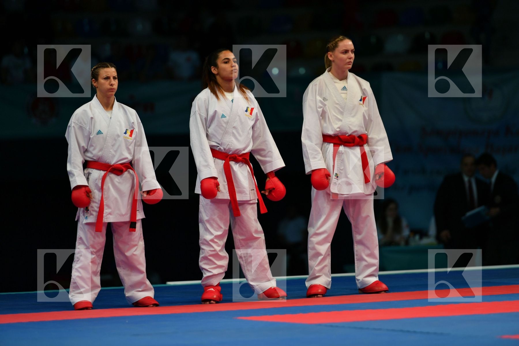Female team kumite France France France Slovenia Slovenija Slove