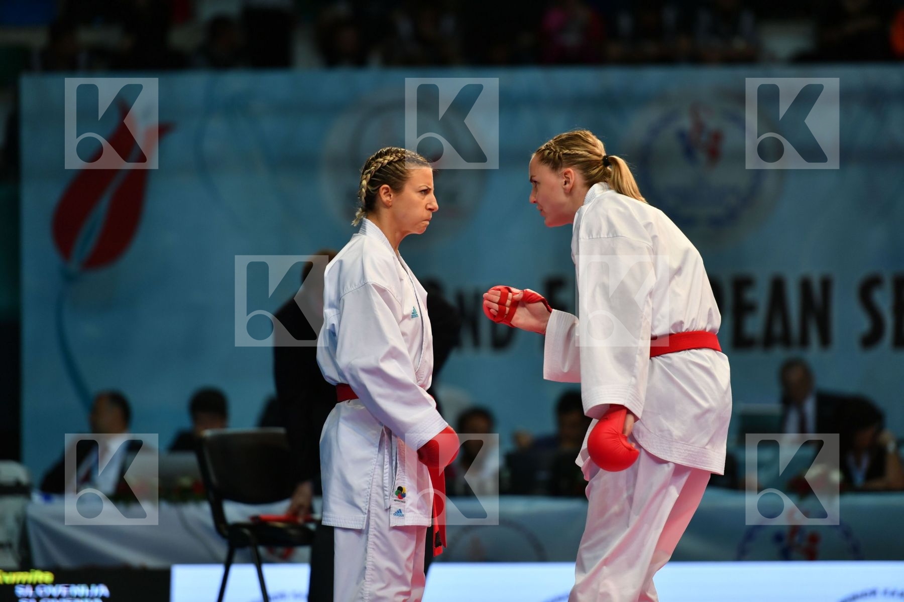 Female team kumite France France France Slovenia Slovenija Slove