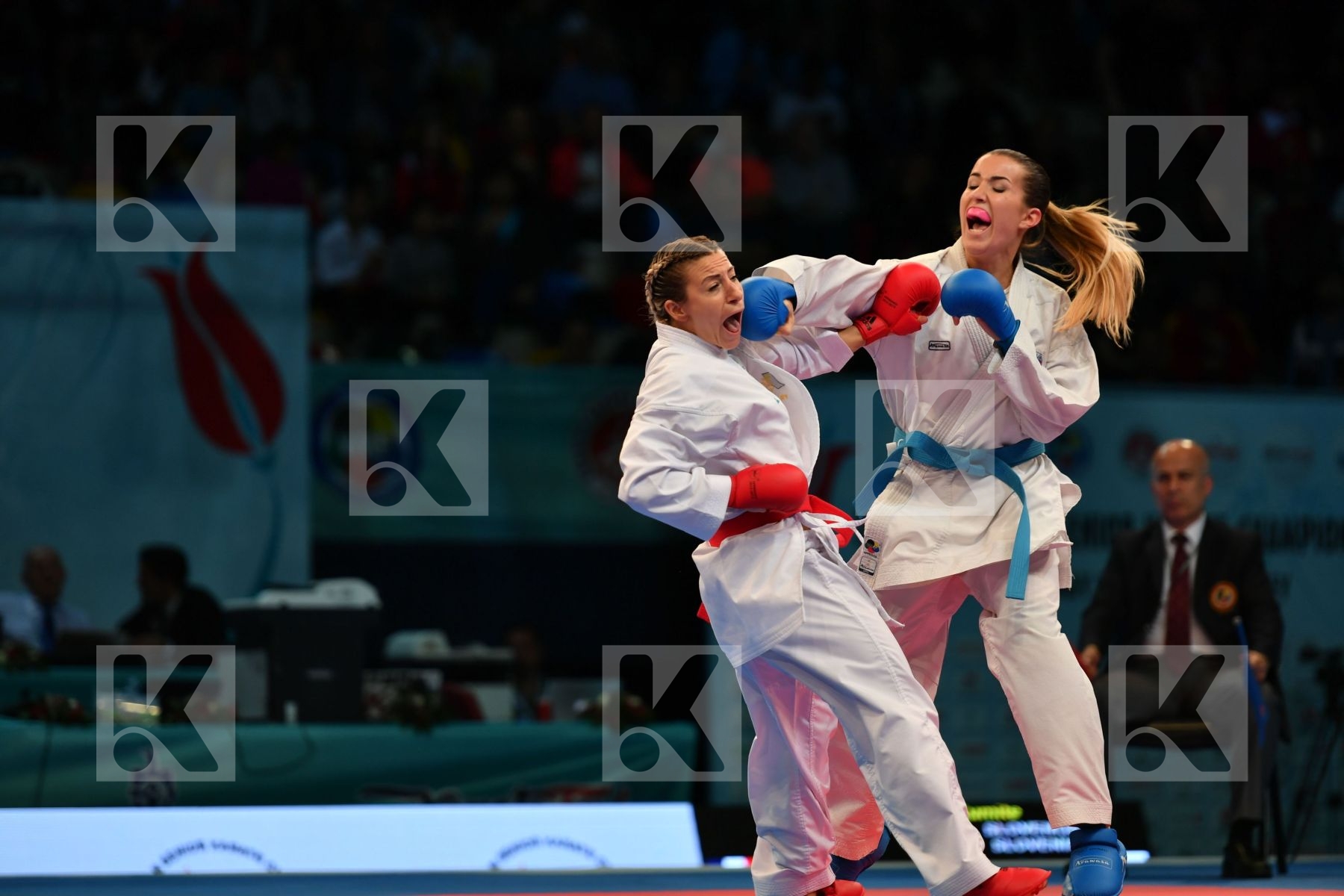 Female team kumite France France France Slovenia Slovenija Slove
