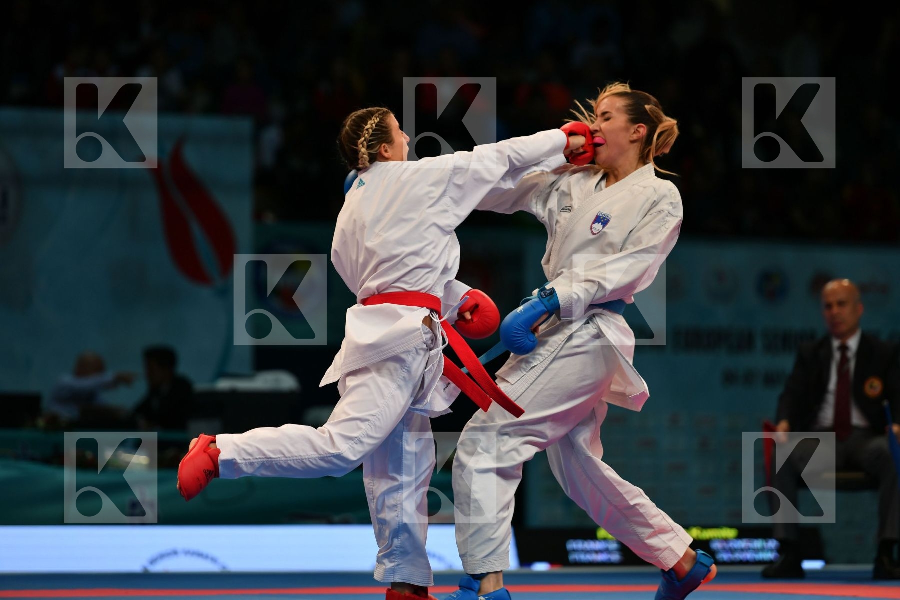 Female team kumite France France France Slovenia Slovenija Slove