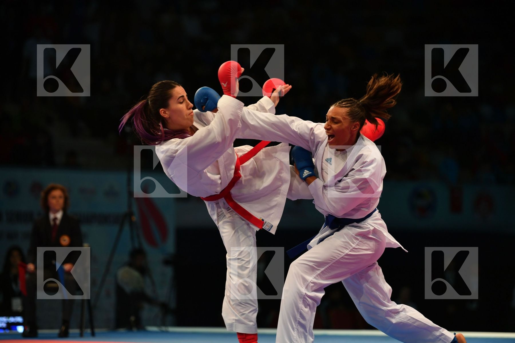 Female kumite 68+ kg Florentin Anne laure France Hocaoglu Meltem