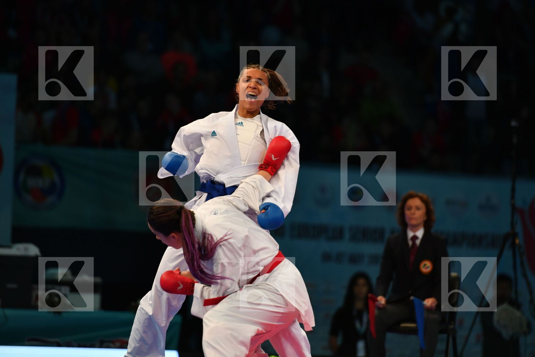 Female kumite 68+ kg Florentin Anne laure France Hocaoglu Meltem