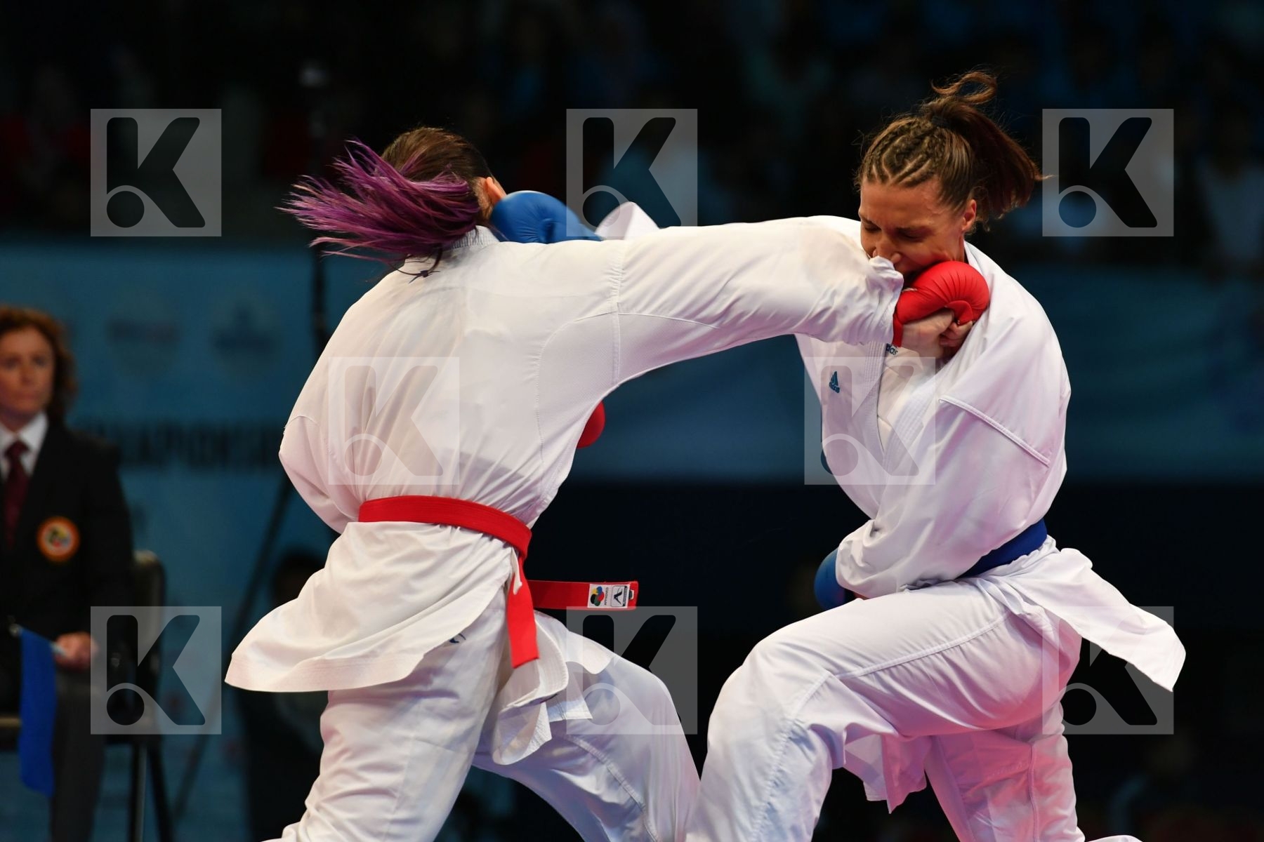 Female kumite 68+ kg Florentin Anne laure France Hocaoglu Meltem