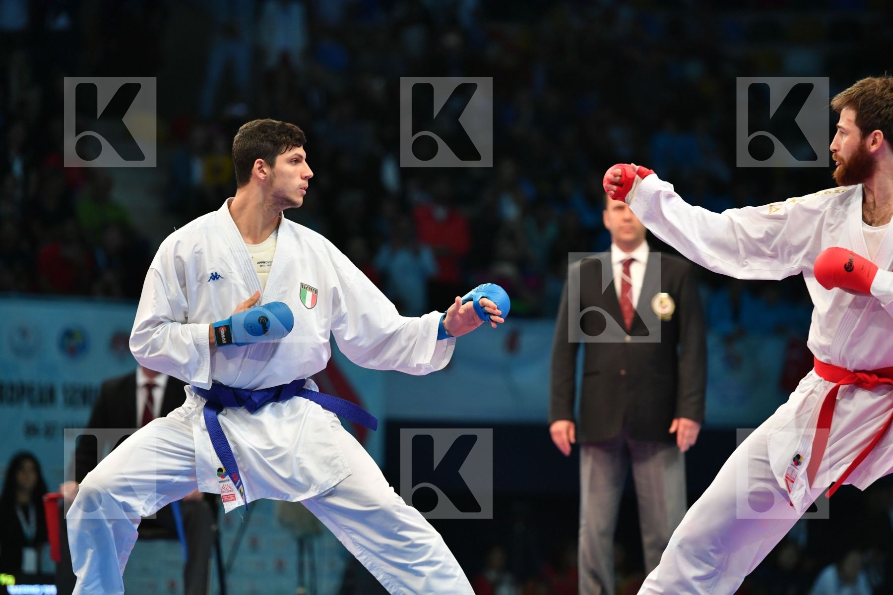Erkan Enes Italy Male kumite 84+ kg Marino Simone Turkey