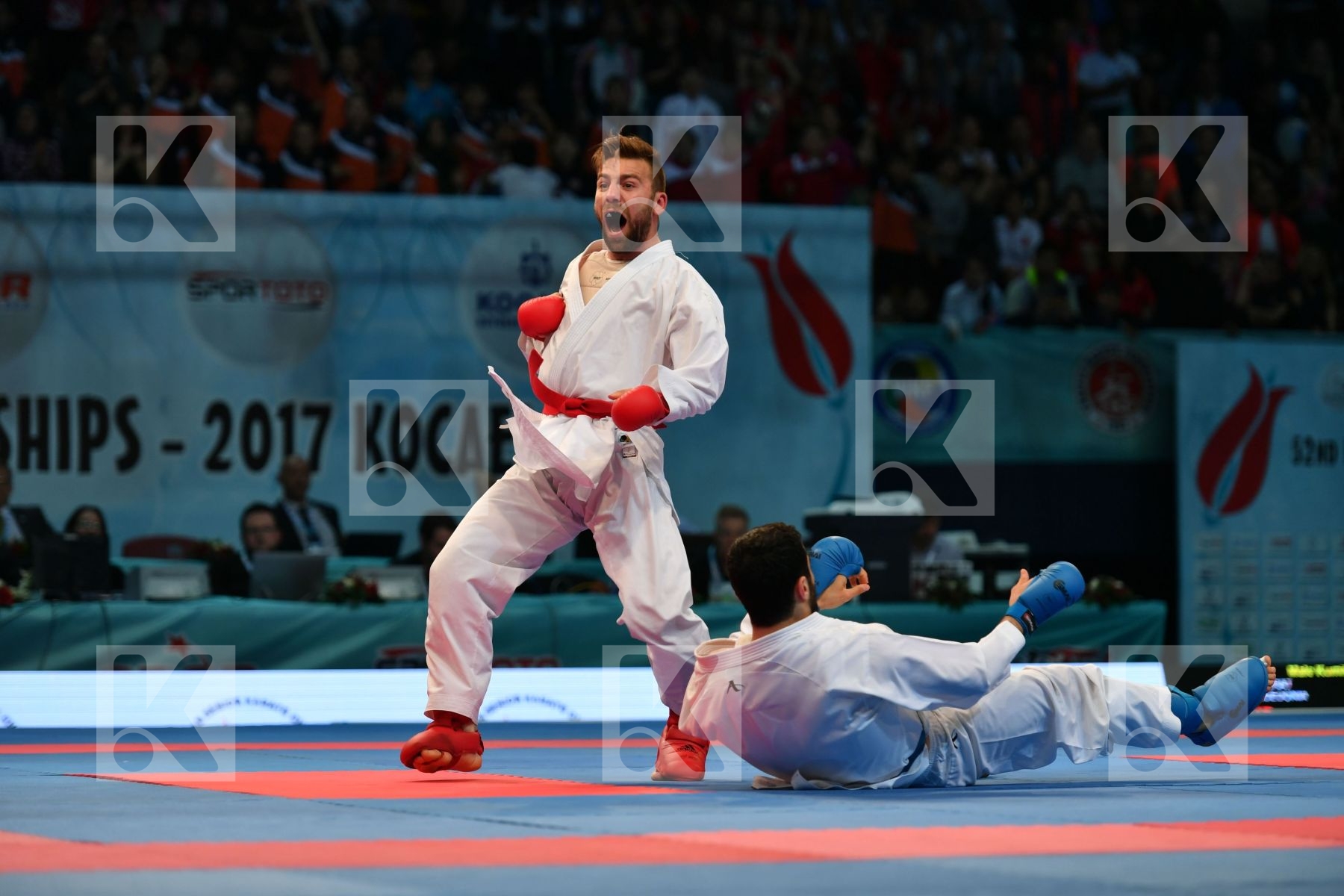Aktas Ugur Fyr of macedonia Jakupi Berat Male kumite -84 kg Turk