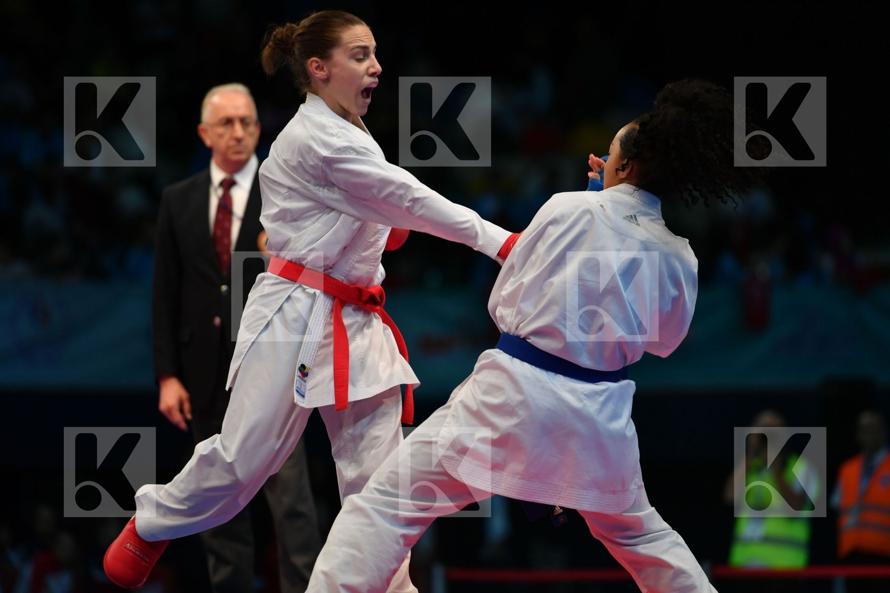 Female kumite -61 kg France Ignace Lucie Prekovic Jovana Serbia