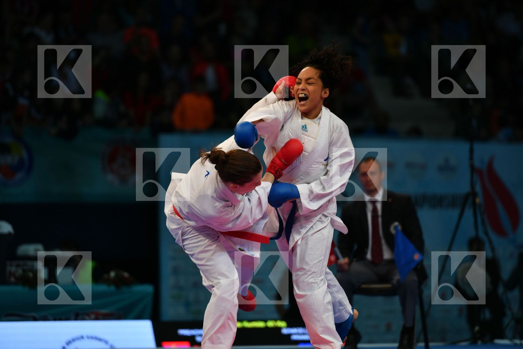 Female kumite -61 kg France Ignace Lucie Prekovic Jovana Serbia