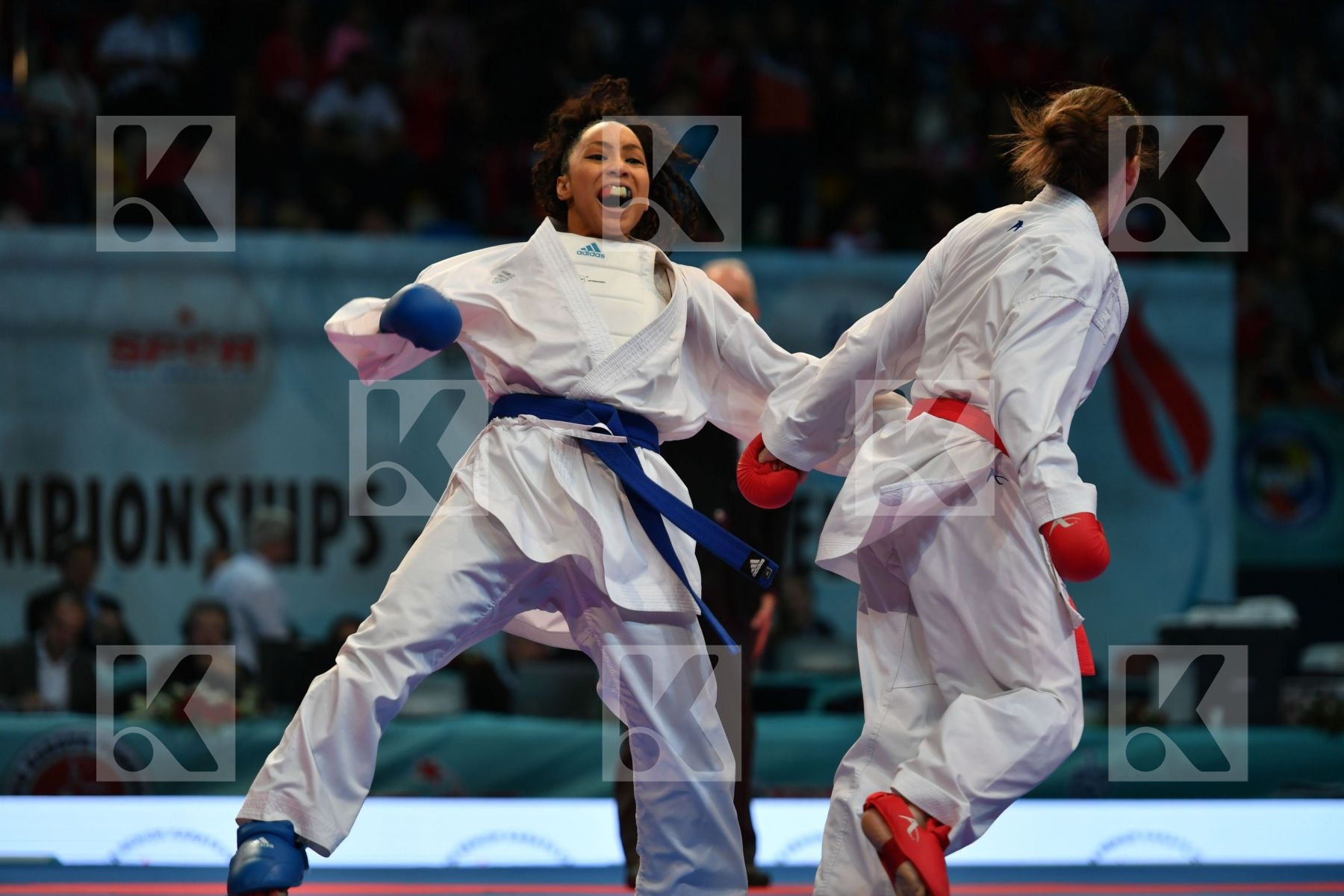 Female kumite -61 kg France Ignace Lucie Prekovic Jovana Serbia