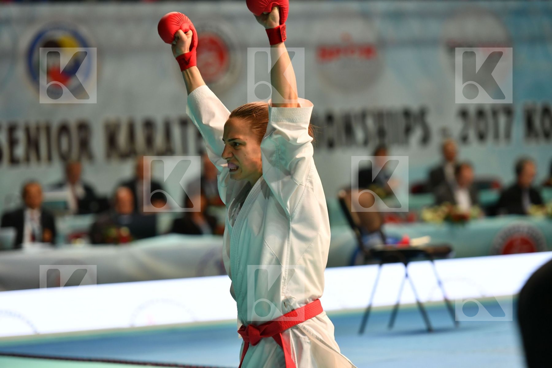 Female kumite -61 kg France Ignace Lucie Prekovic Jovana Serbia