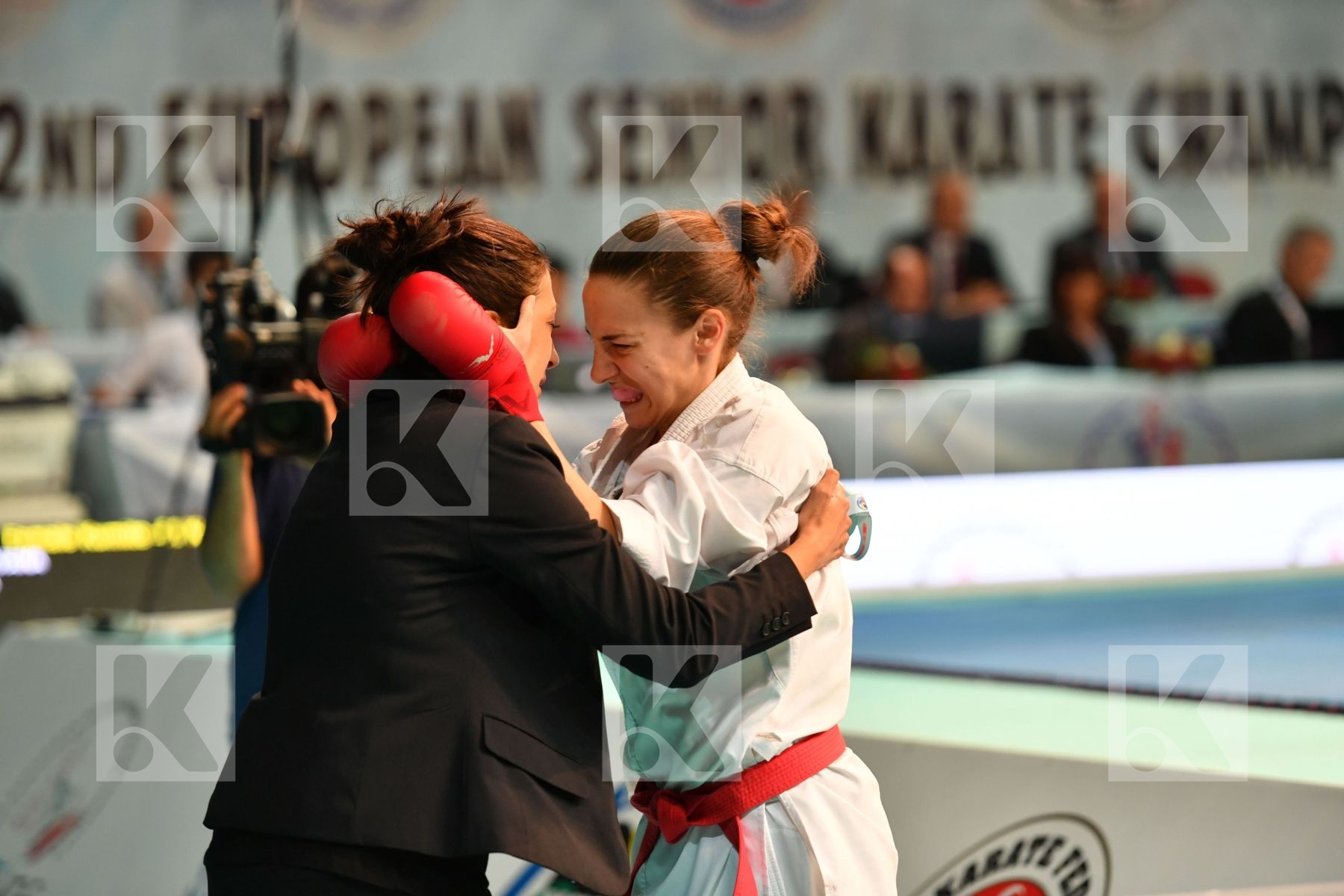 Female kumite -61 kg France Ignace Lucie Prekovic Jovana Serbia