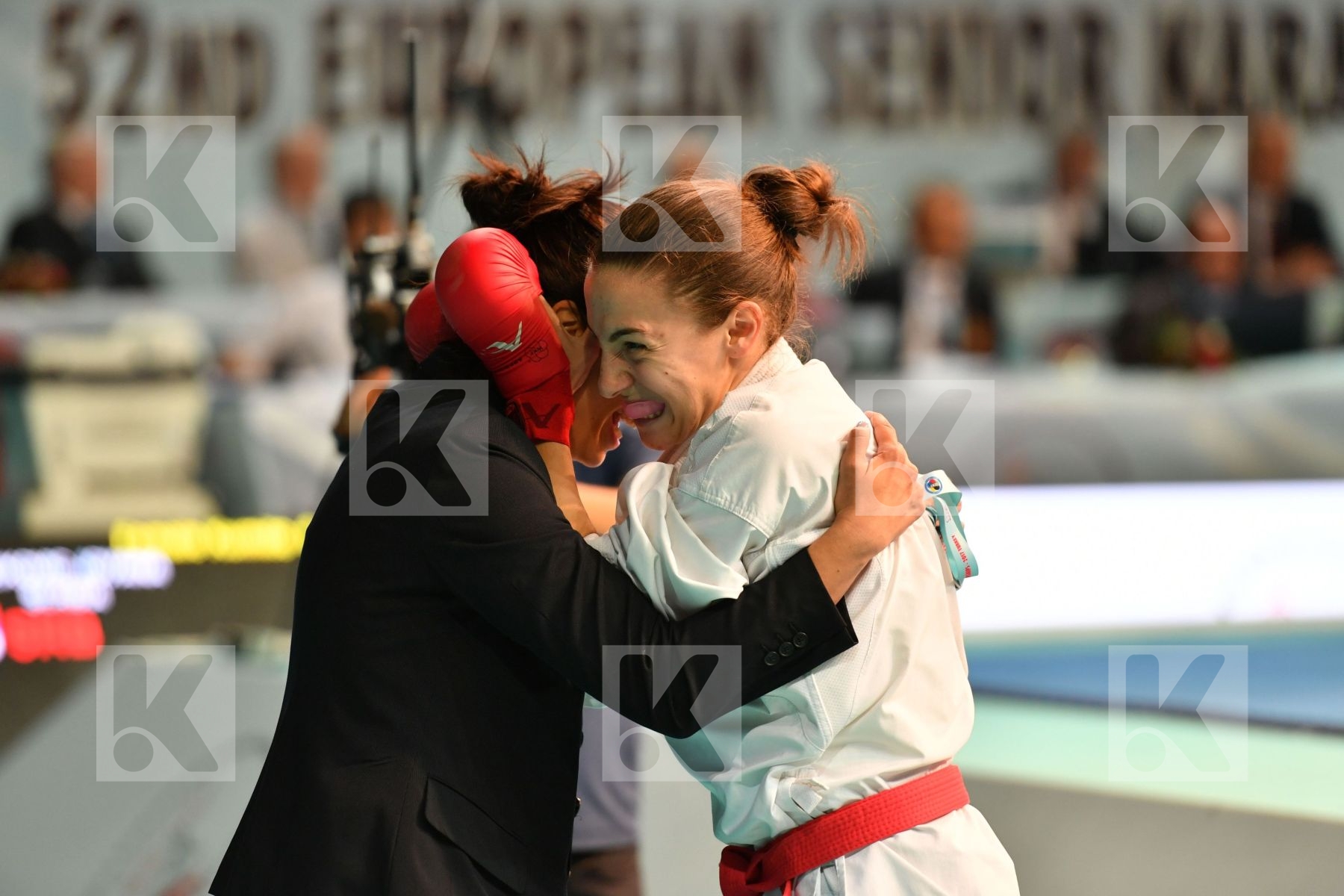 Female kumite -61 kg France Ignace Lucie Prekovic Jovana Serbia