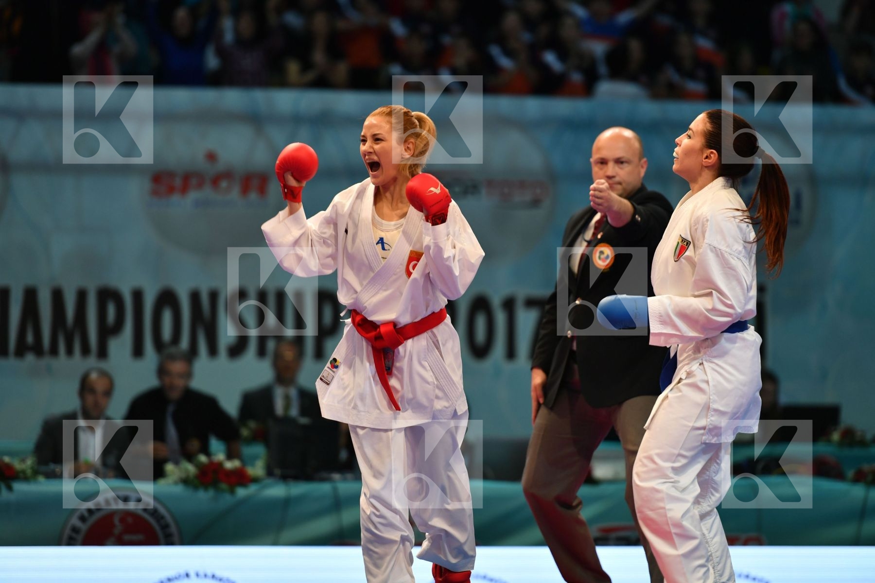 Cardin Sara Female kumite -55 kg Italy Turkey Yakan Tuba