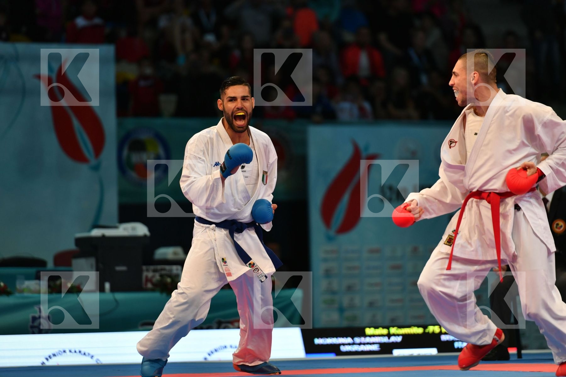 Busa Luigi Horuna Stanislav Italy Male kumite -75 kg Ukraine