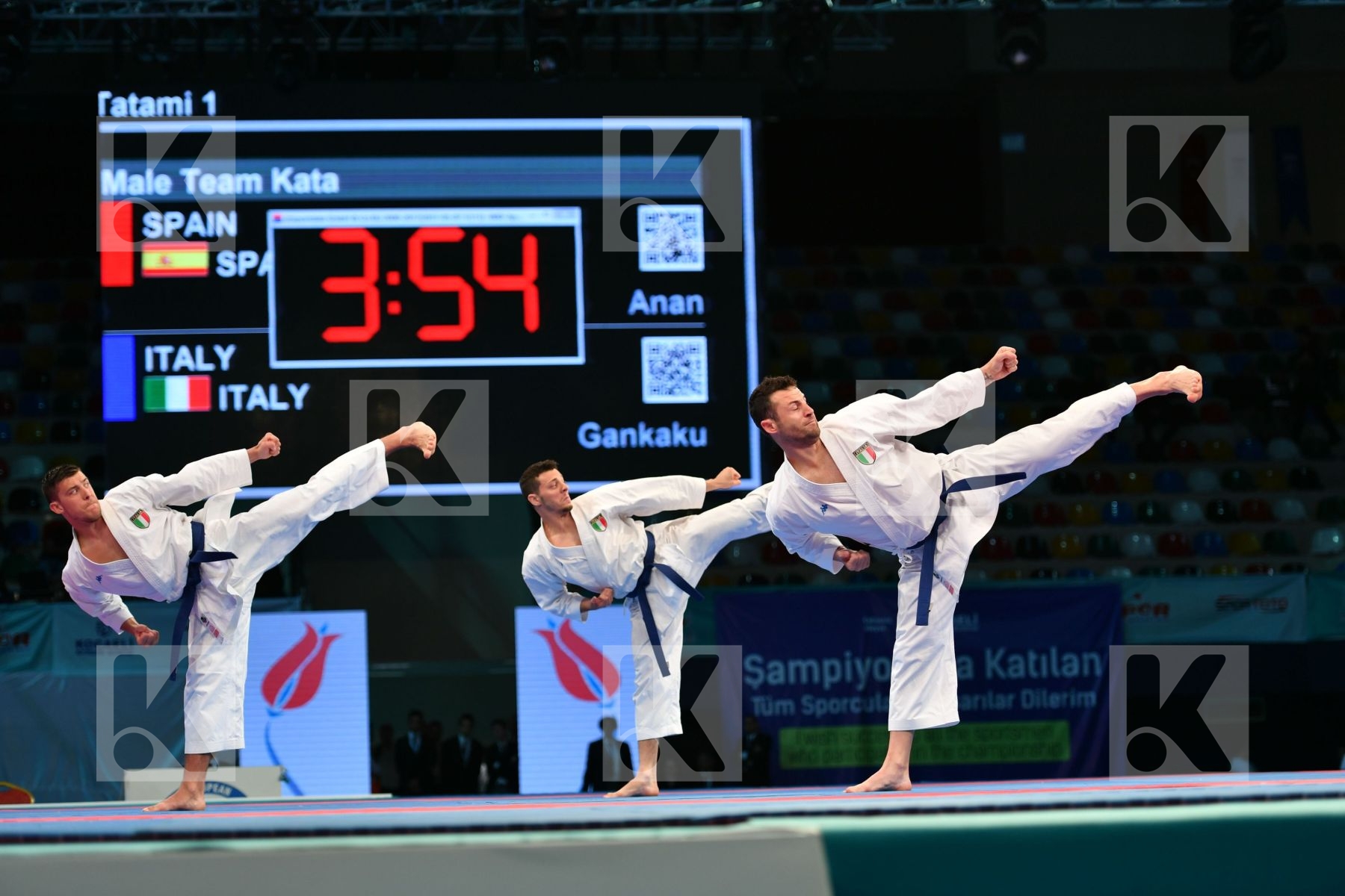 Gankaku Italy Italy Italy Male team kata