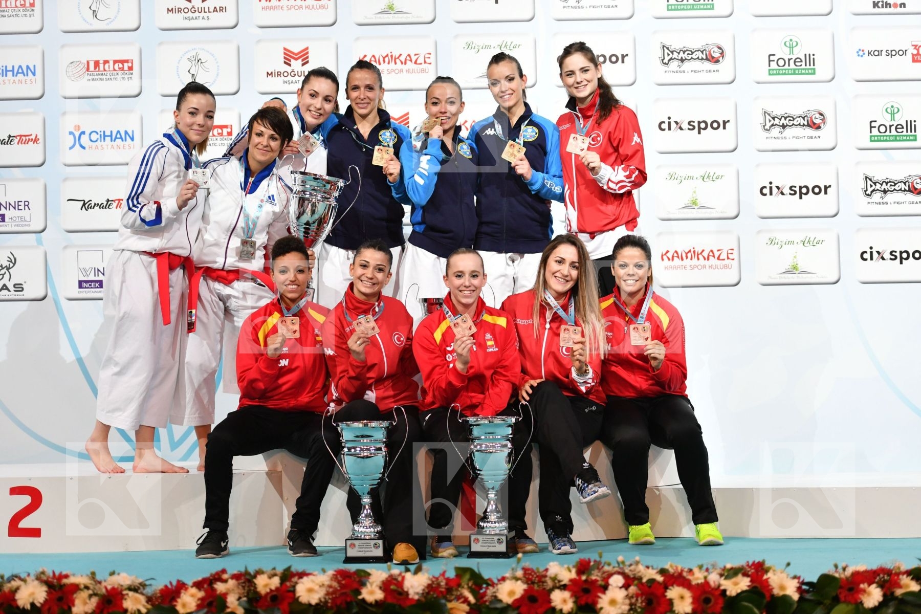 Croatia France Kumite  Team Male Turkey Ukraine