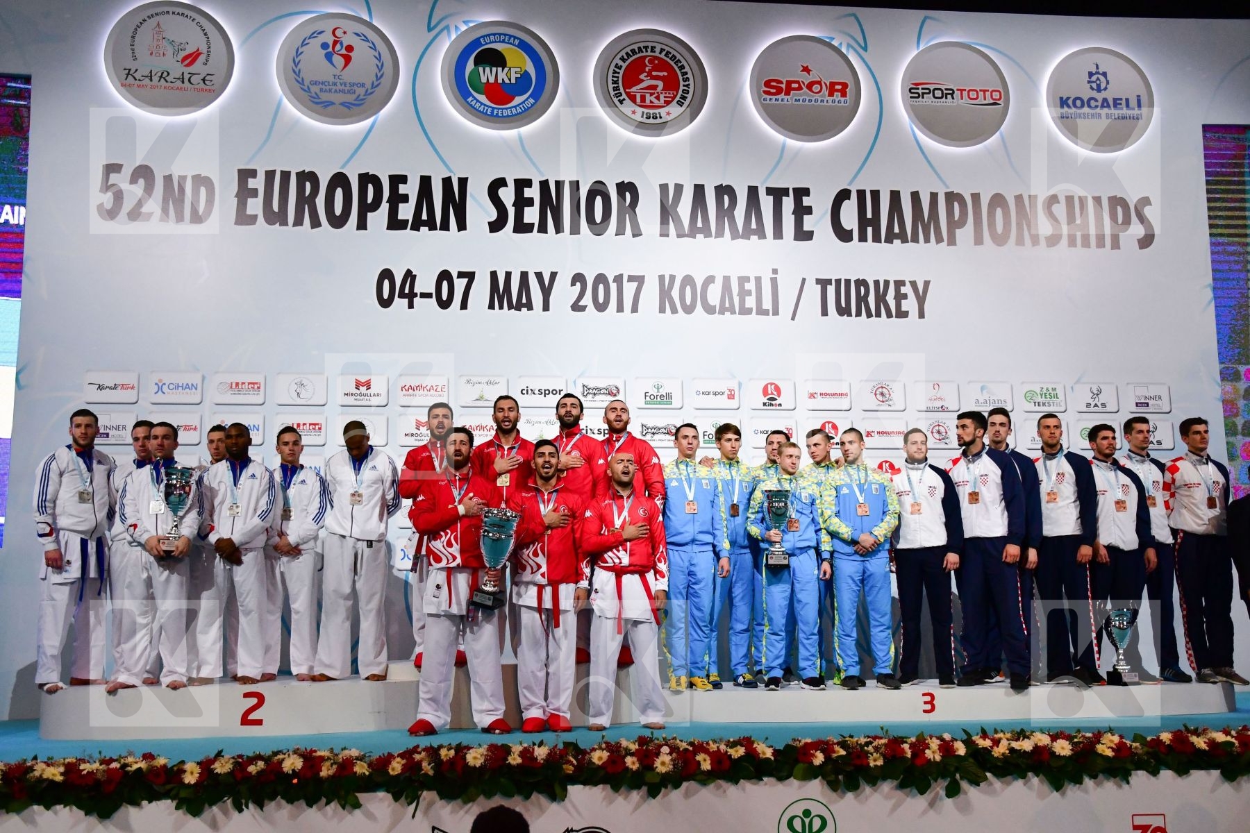 Croatia France Male team kumite Turkey Ukraine